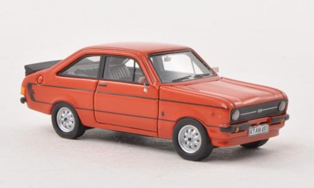 Ford Escort 1/87 Neo MKII 1600 Sport rood RHD mit -Paket 1976 modelauto