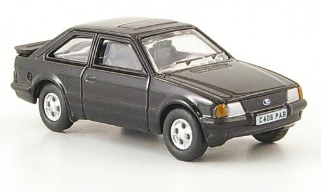 Ford Escort 1/76 Oxford MkIII XR3i zwart 1982 modelauto