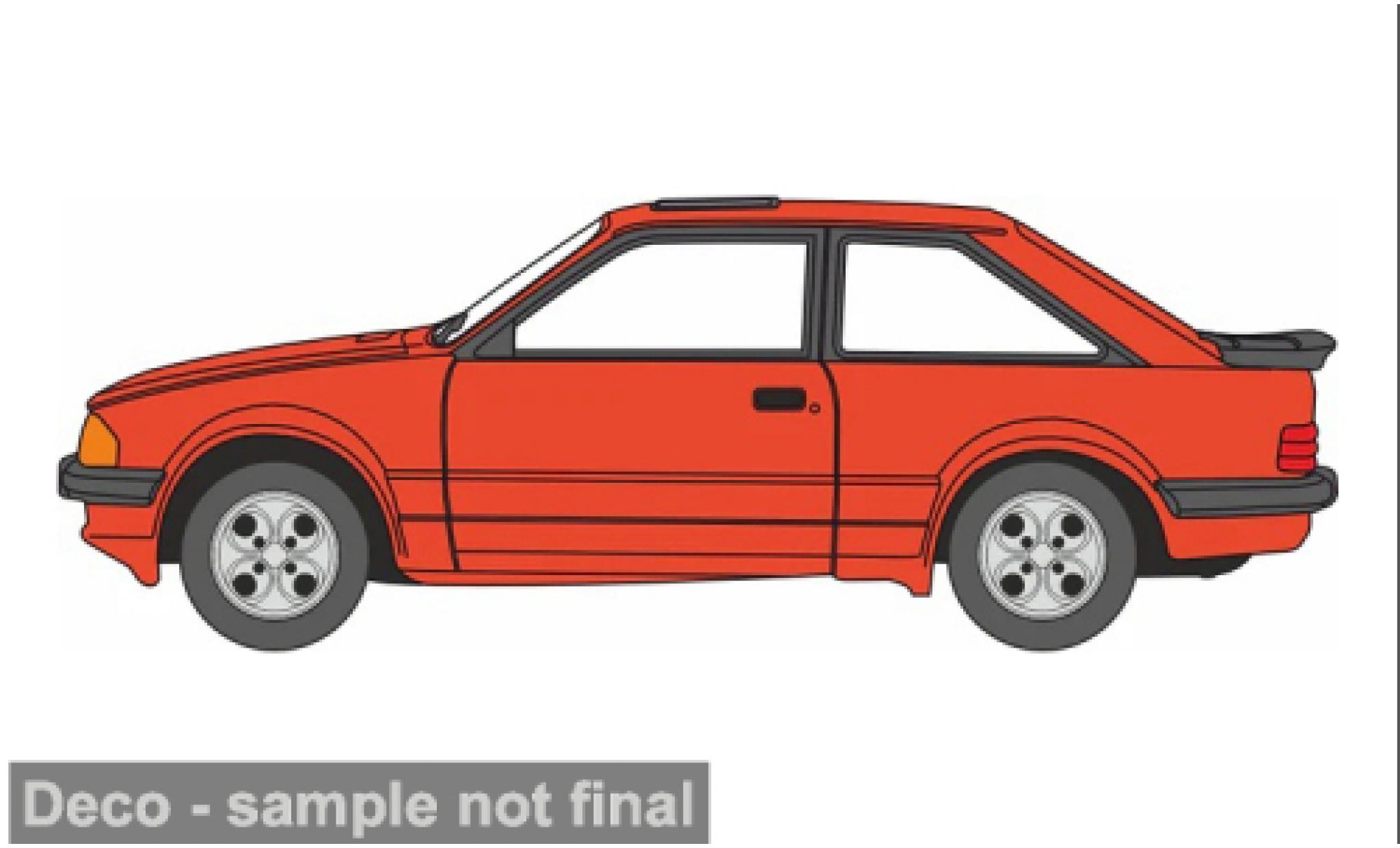 Ford Escort 1/76 Oxford XR3i oranje 1:76 modelauto