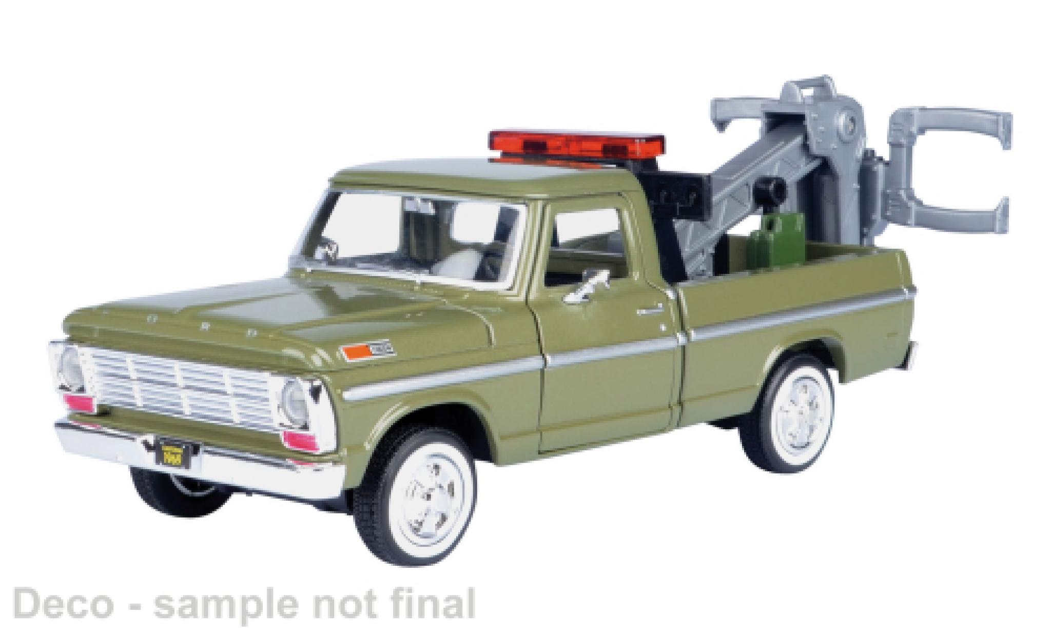 Ford F-1 1/24 Motormax 00 groen 1969 1:24 modelauto