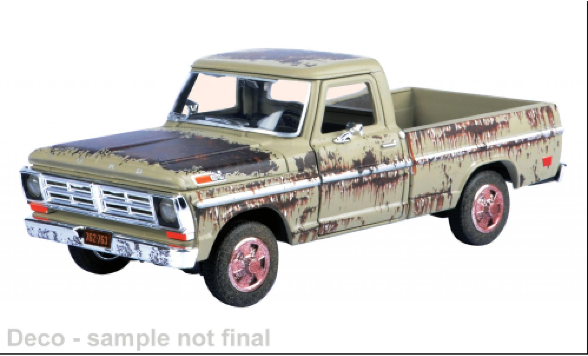 Ford F-1 1/24 Motormax 00 groen/Dekor 1972 1:24 modelauto