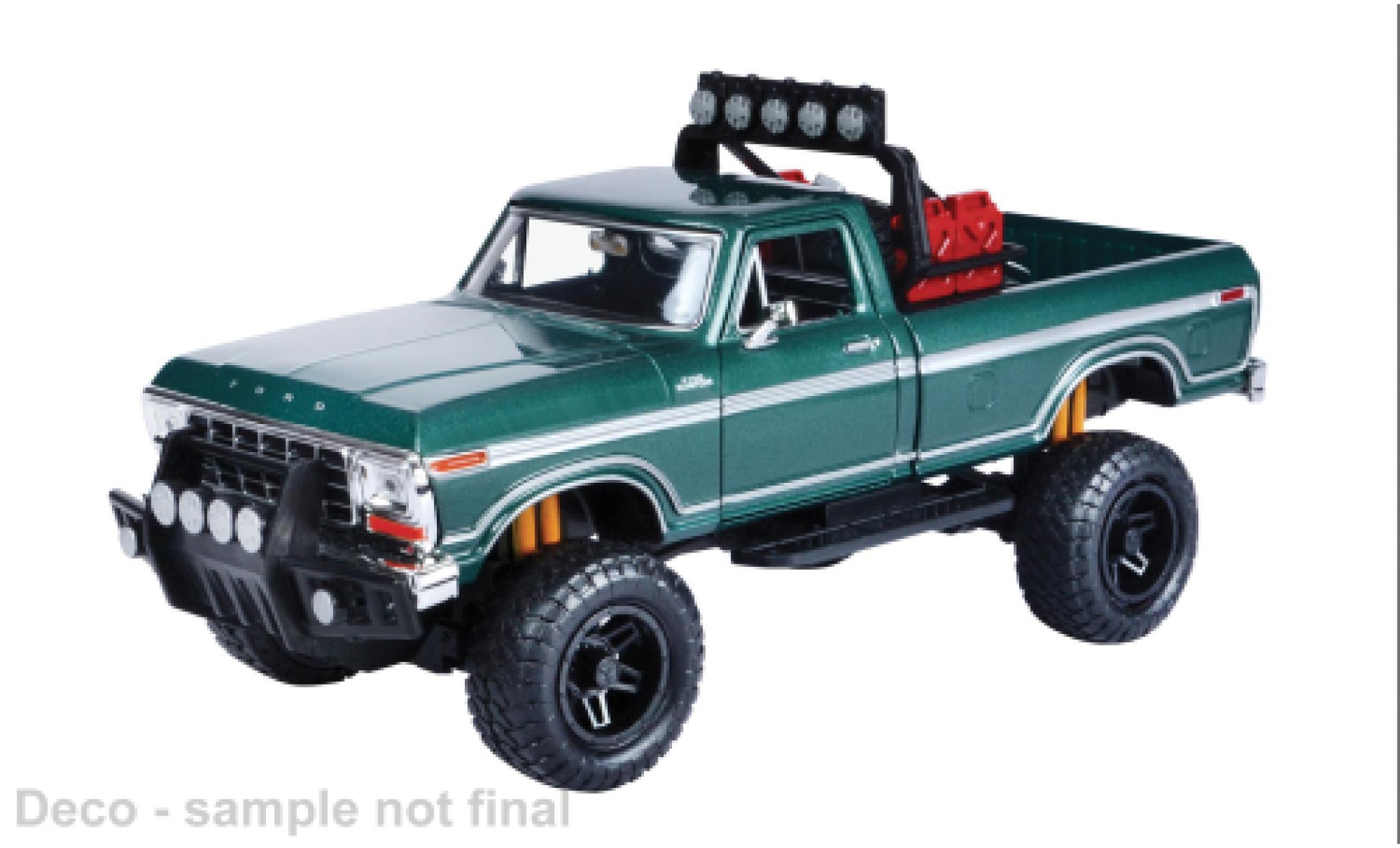 Ford F-1 1/24 Motormax 50 Custom groen 1979 1:24 modelauto