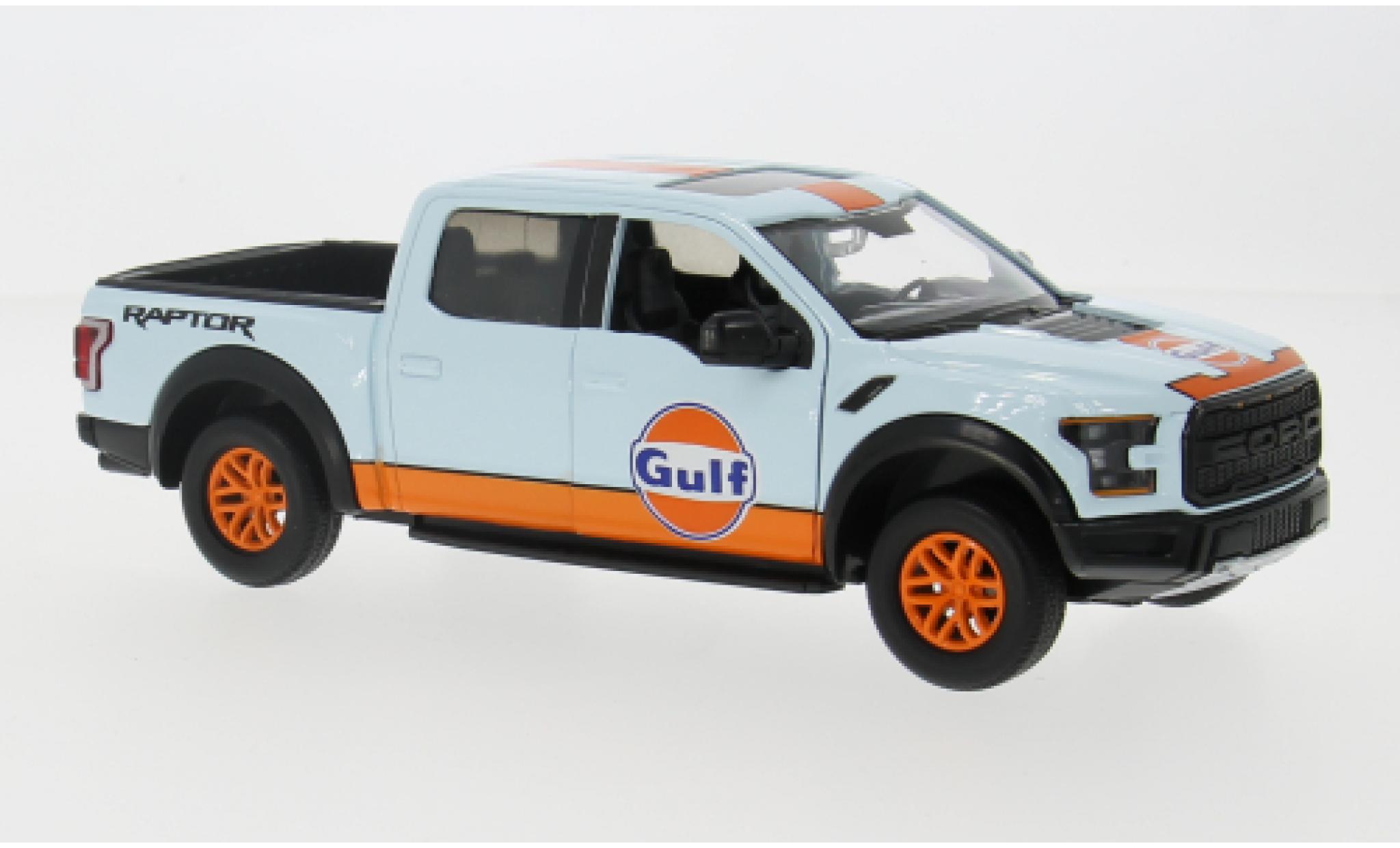 Ford F-1 1/24 Motormax 50 Raptor 2017 Gulf 1:24 modelauto