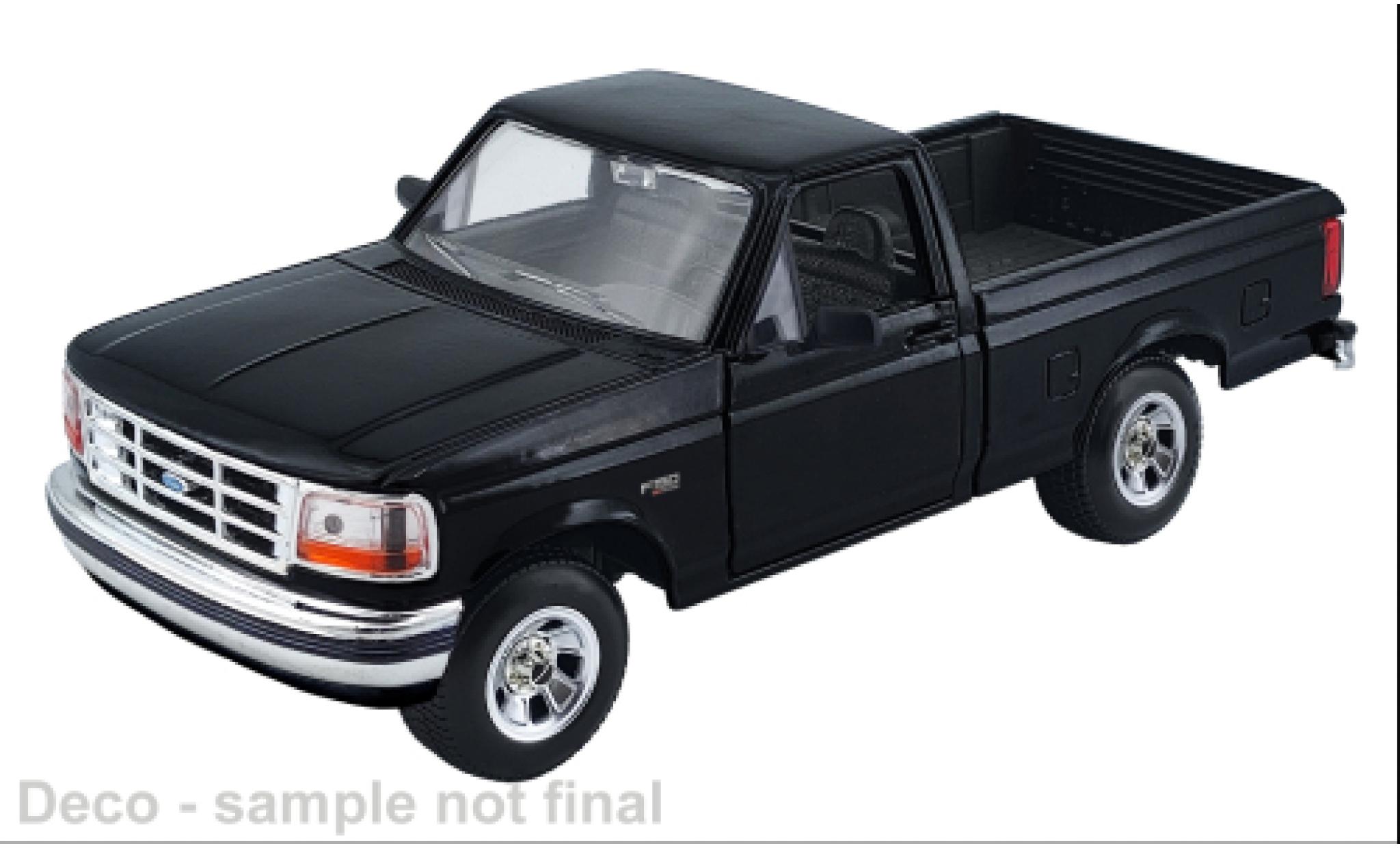Ford F-1 1/24 Motormax 50 zwart 1993 1:24 modelauto