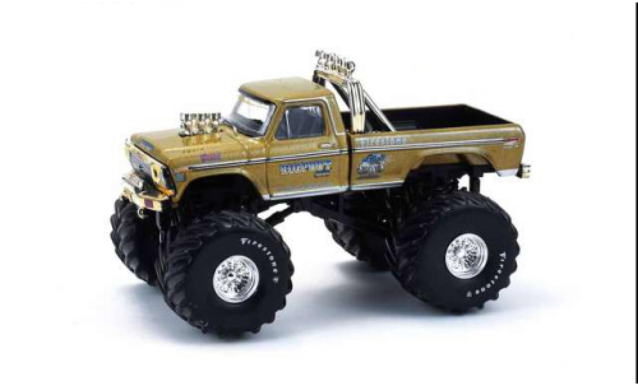 Ford F-250 1/64 Greenlight gold 1987 Kings of Crunch 1:64 modelauto