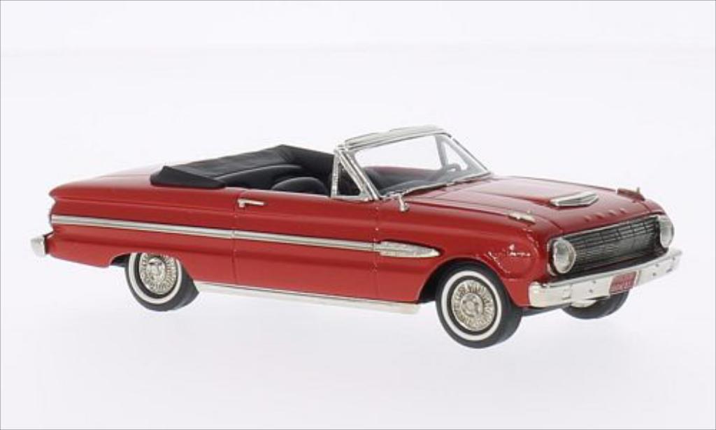 Ford Falcon Futura 1/43 Brooklin Futura Sports Top Down rood 1961 modelauto