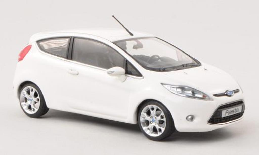 Ford Fiesta 1/43 Minichamps Mk VII wit 3-Turer 2008 modelauto