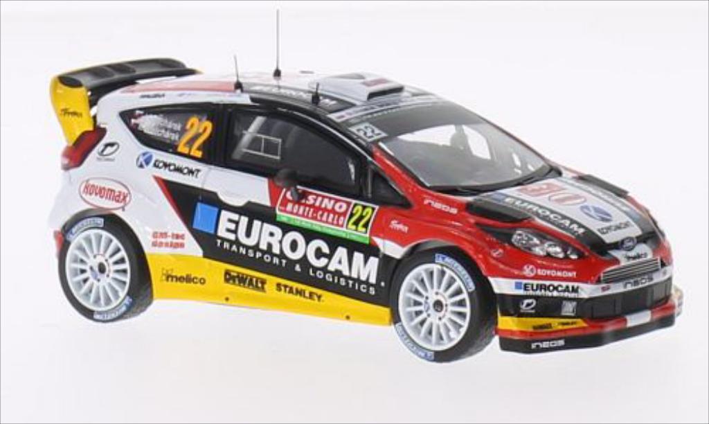 Ford Fiesta 1/43 IXO WRC No.22 Eurocam WRC Rallye Monte-Carlo 2014 /E.Melicharek modelauto