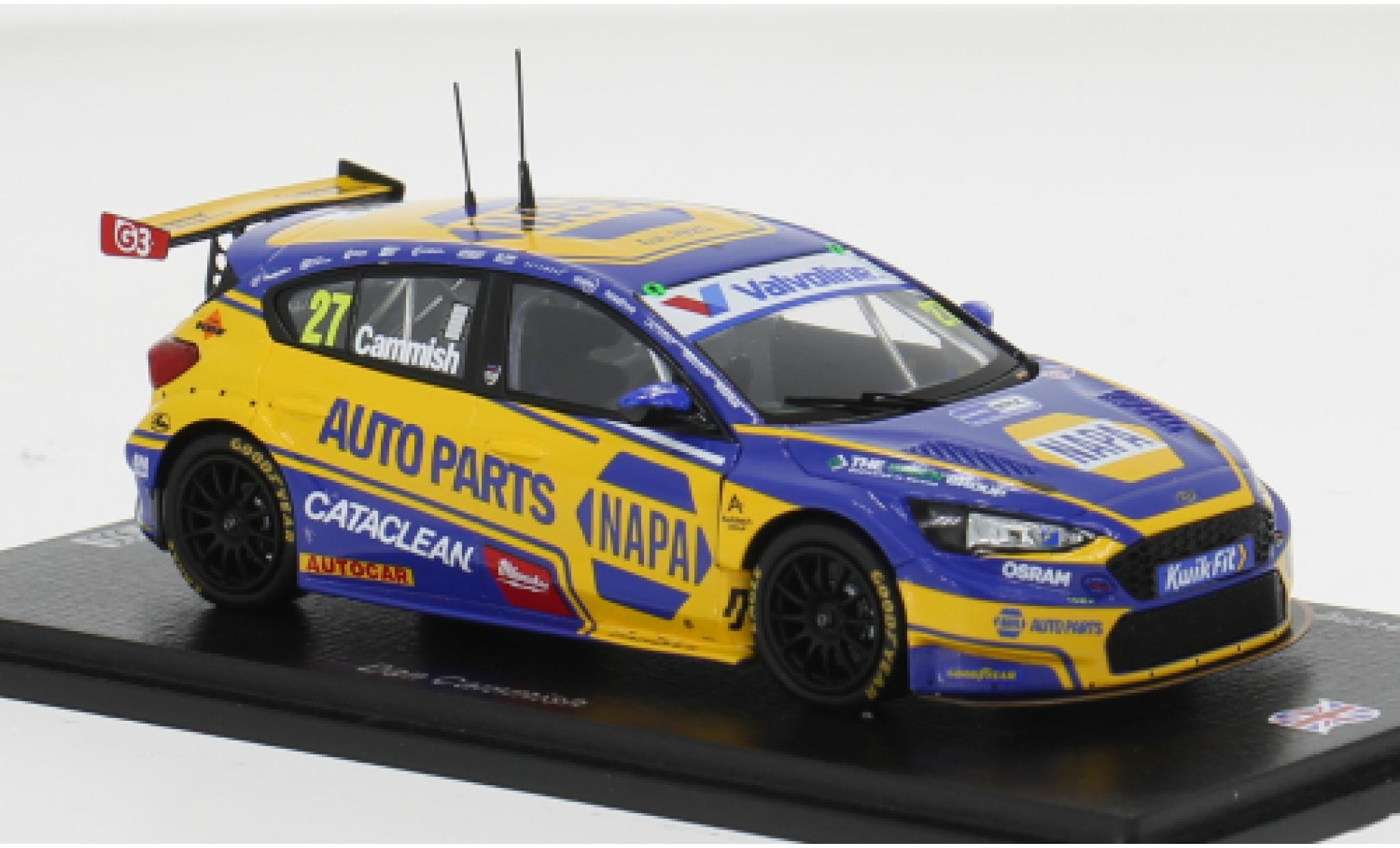 Ford Focus 1/43 Spark BTCC Snetterton 2025 NAPA Racing UK #27 D.Cammish 1:43 modelauto