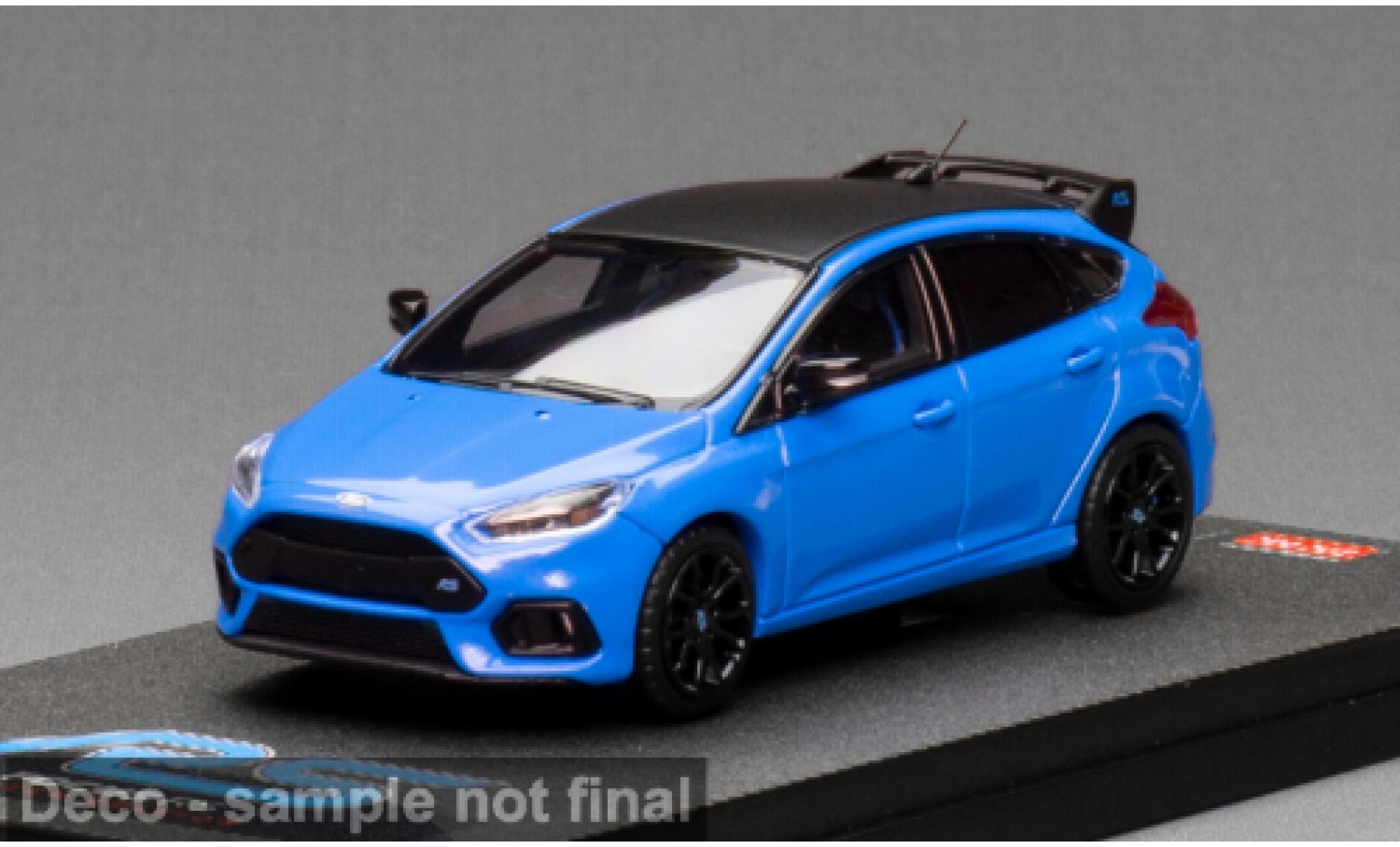 Ford Focus 1/64 Sun Star RS blauw/zwart 2018 1:64 modelauto