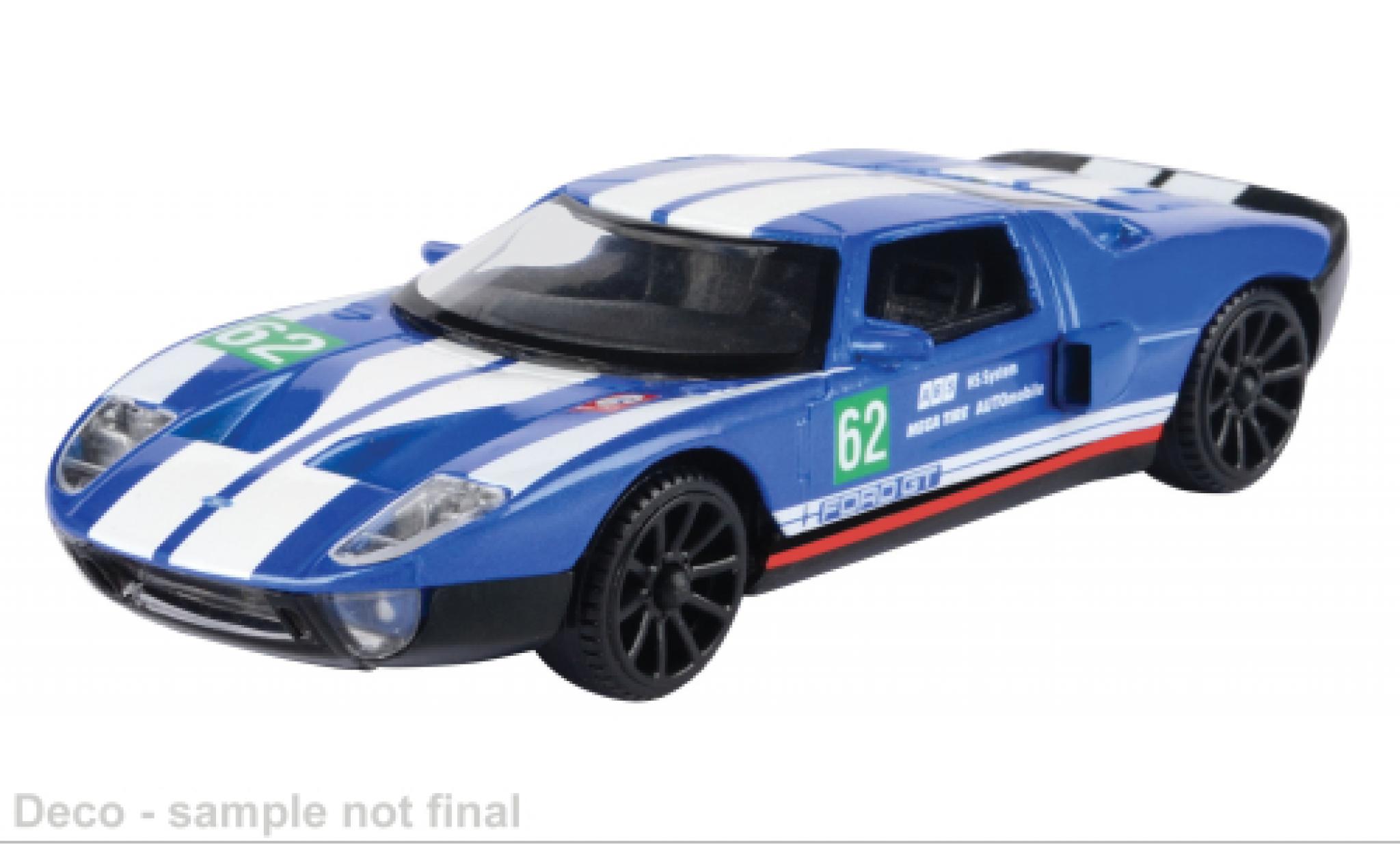 Ford GT 1/43 Motormax Concept blauw/wit 1:43 modelauto