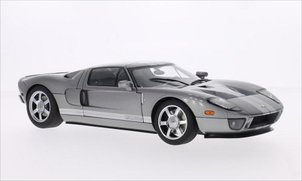 Ford GT 1/18 Autoart metallic grijs/grijs 2004 modelauto