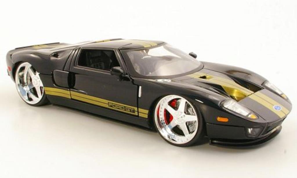 Ford GT 1/24 Jada Toys zwart/gold 2005 modelauto