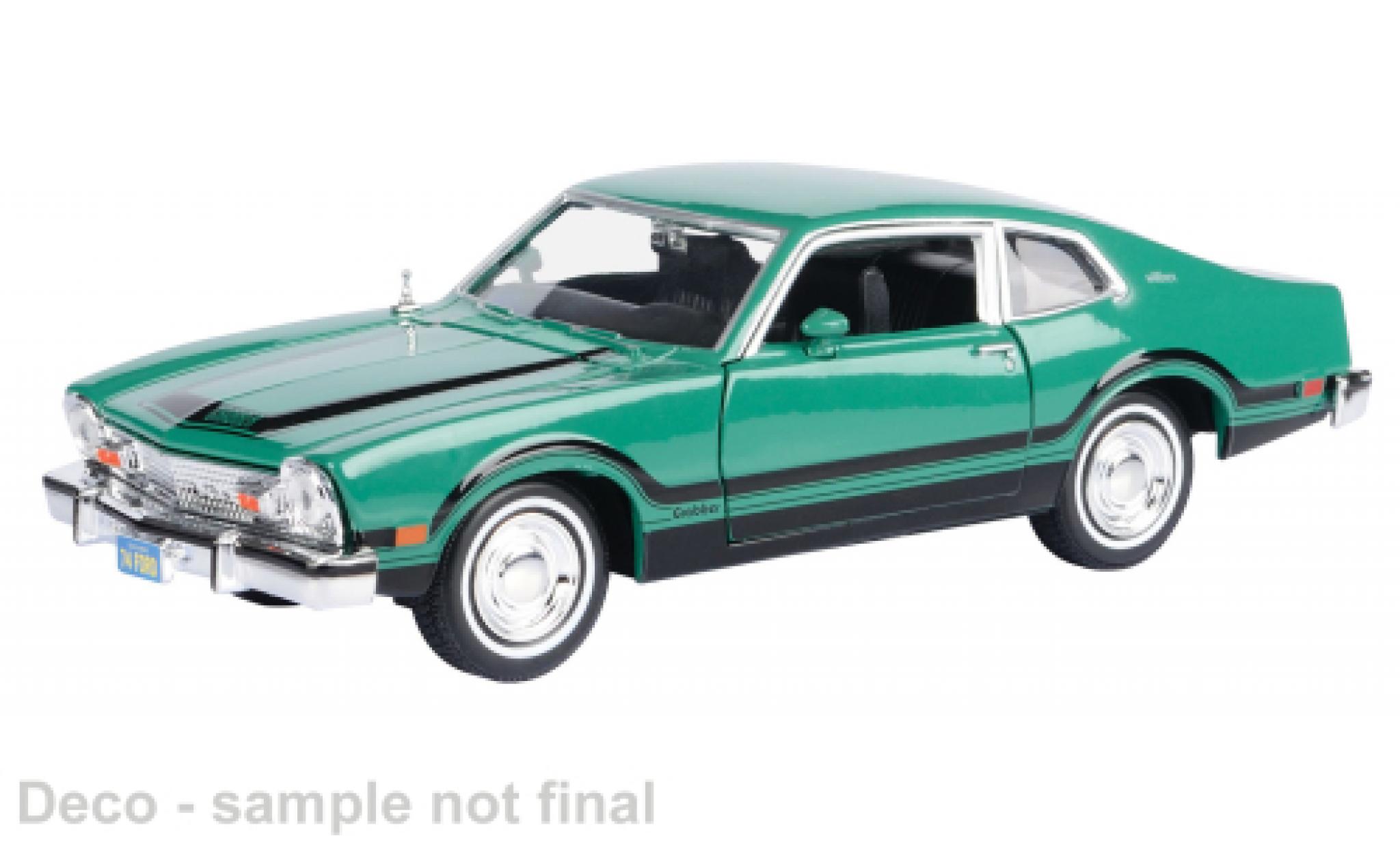 Ford Maverick 1/24 Motormax Grabber groen 1974 1:24 modelauto