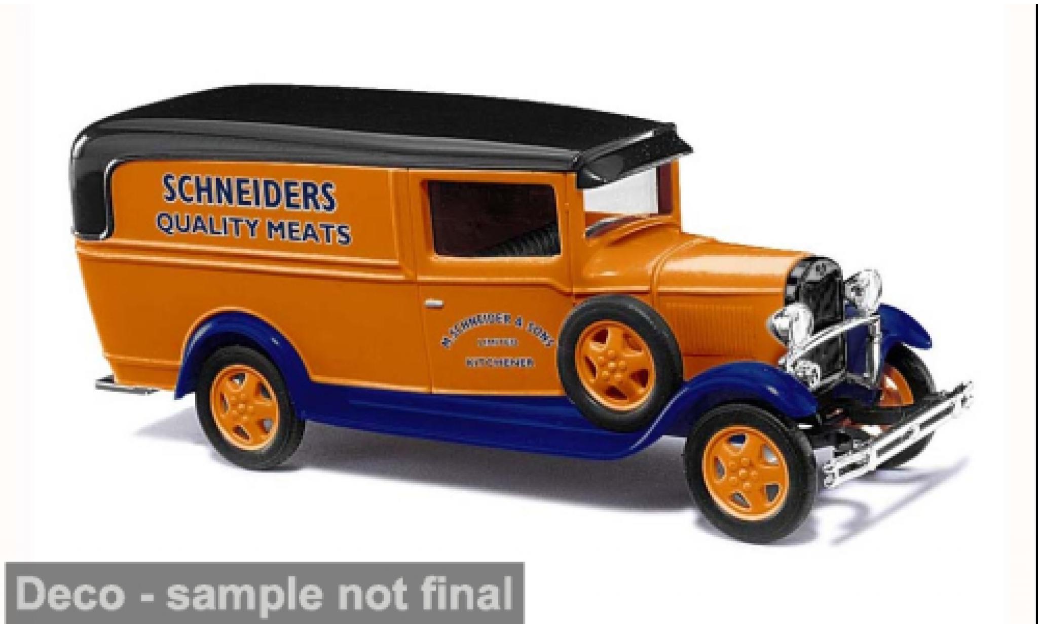 Ford Model A 1/87 Busch A 1931 Schneiders Quality Meats 1:87 modelauto