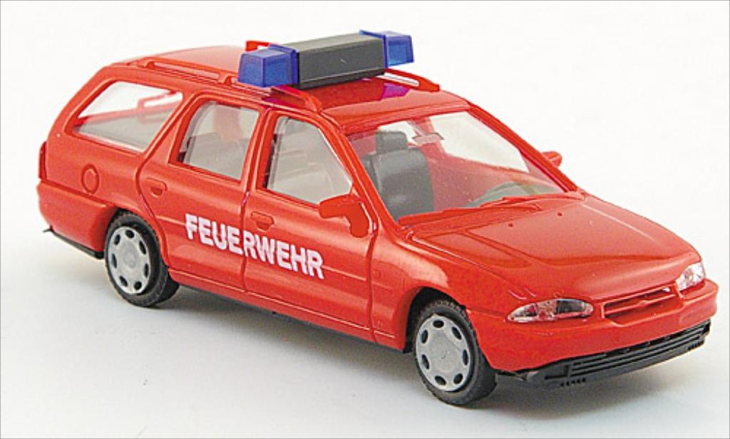 Ford Mondeo 1/87 AWM MK I Turnier rood modelauto