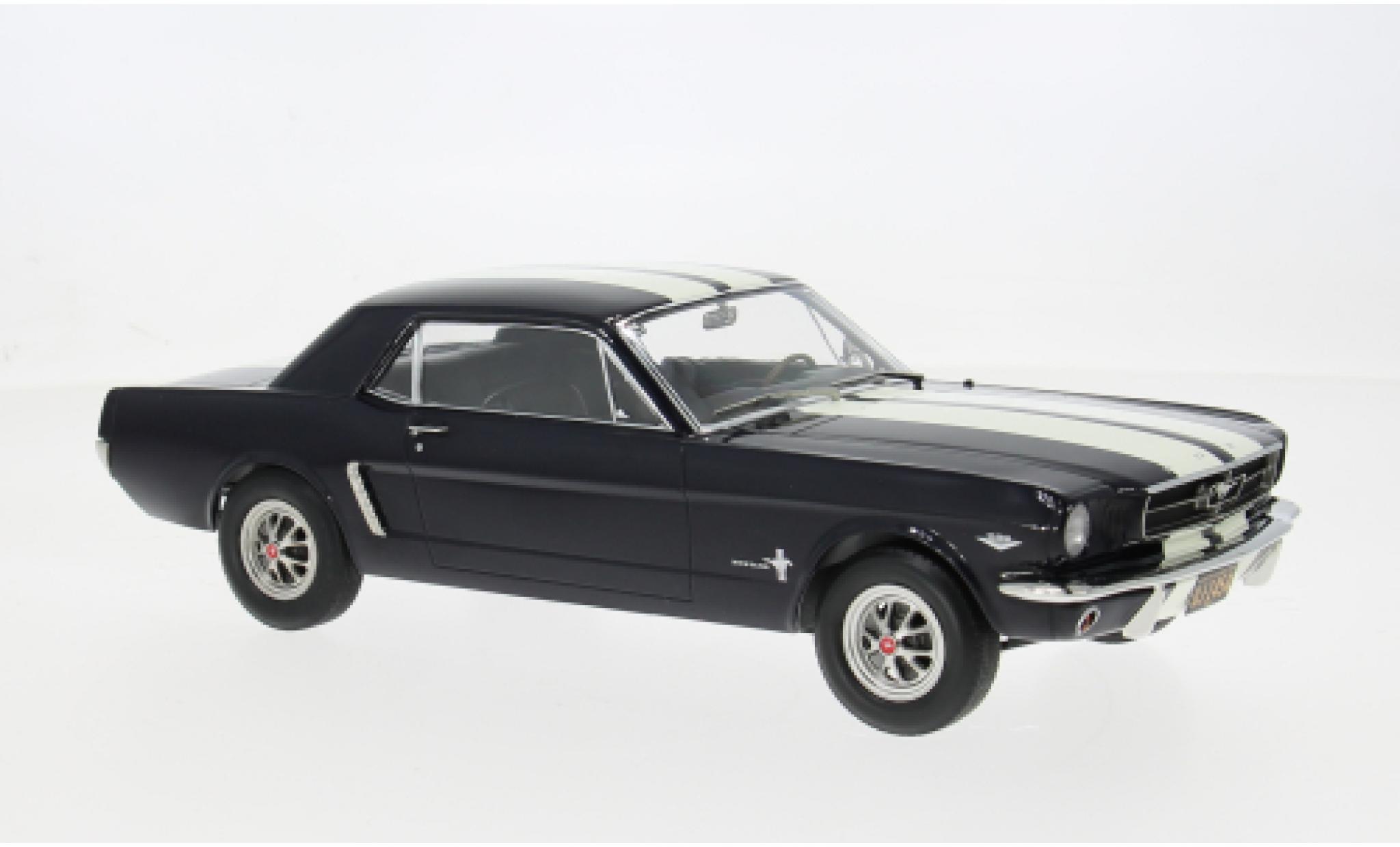 Ford Mustang 1/18 Norev Coupe blauw/wit 1966 1:18 modelauto