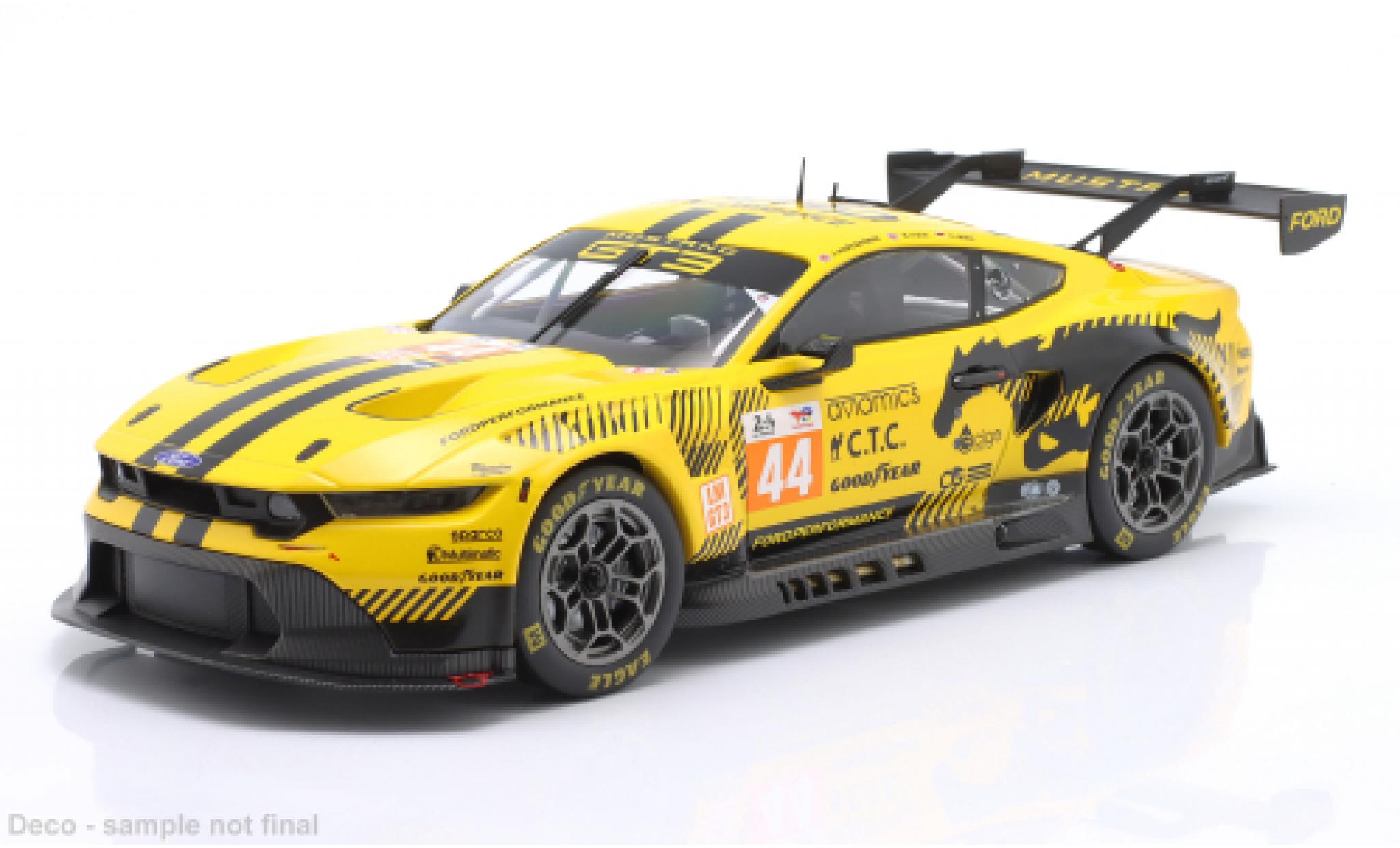 Ford Mustang 1/18 IXO GT3 24h Le Mans 2024 Proodon Competition #44 J.Hartshorne/B.Tuck 1:18 modelauto