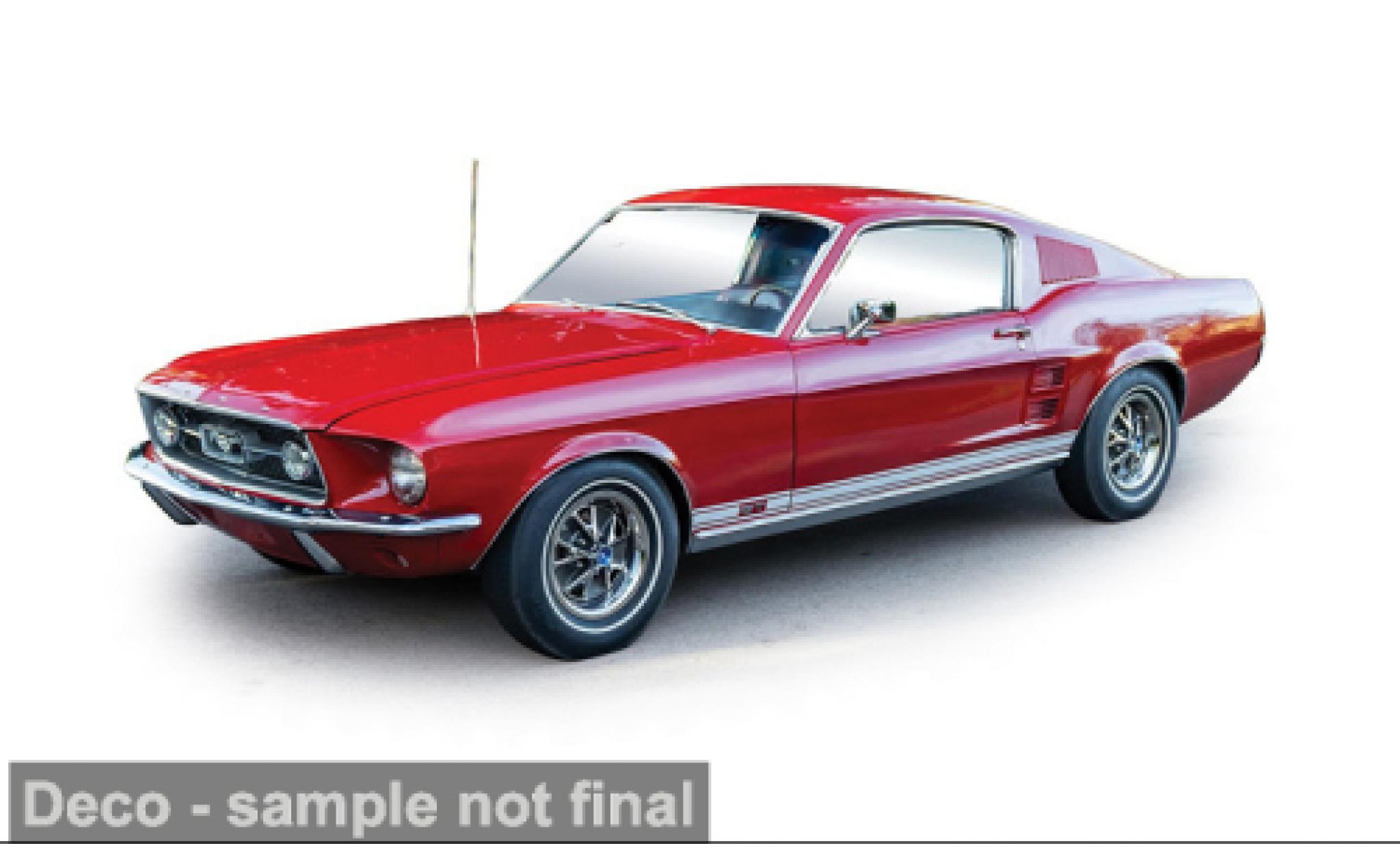 Ford Mustang 1/64 IXO America GTA Fastback rood 1967 1:64 modelauto