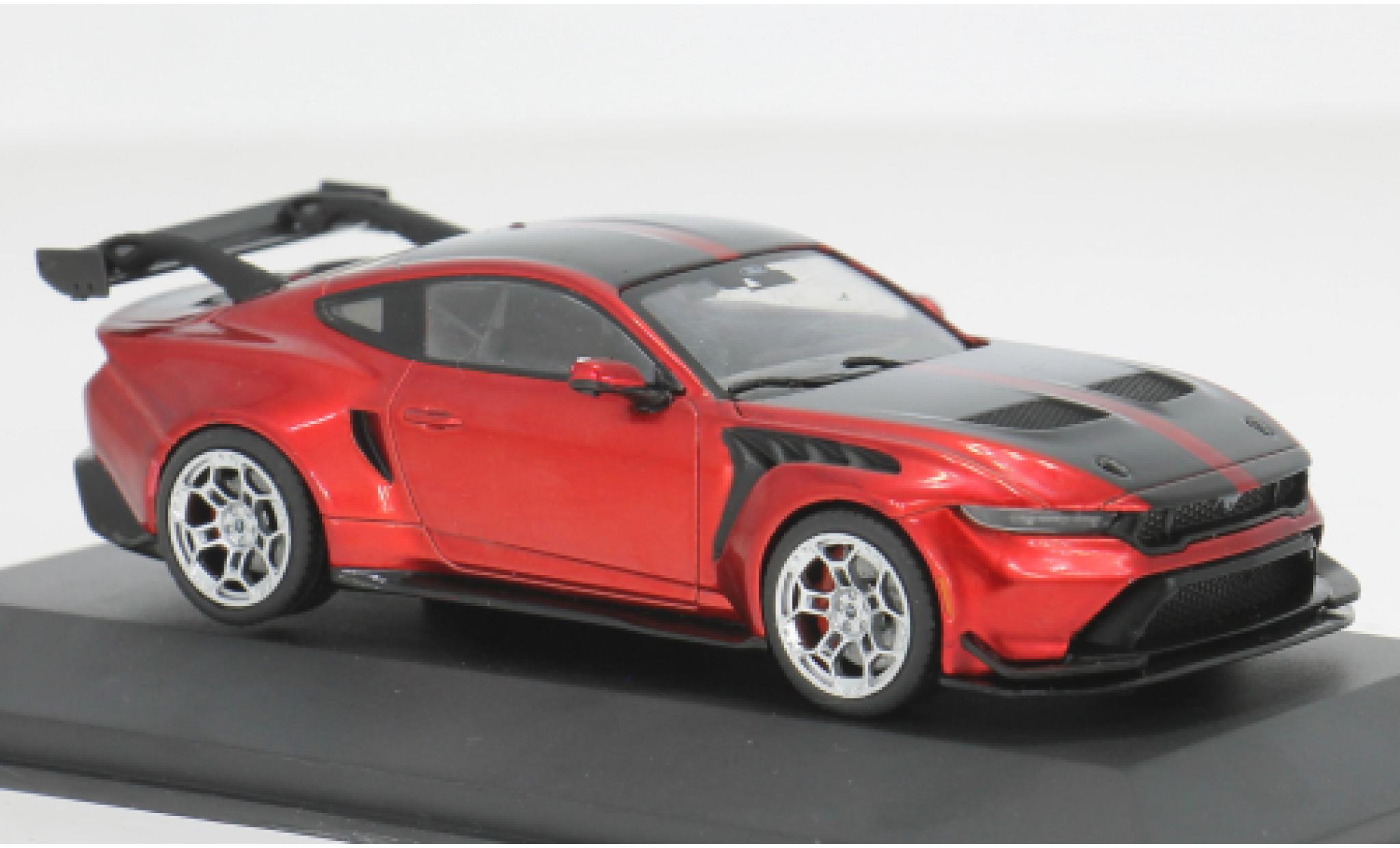 Ford Mustang 1/43 Solido GTD rood/zwart 1:43 modelauto