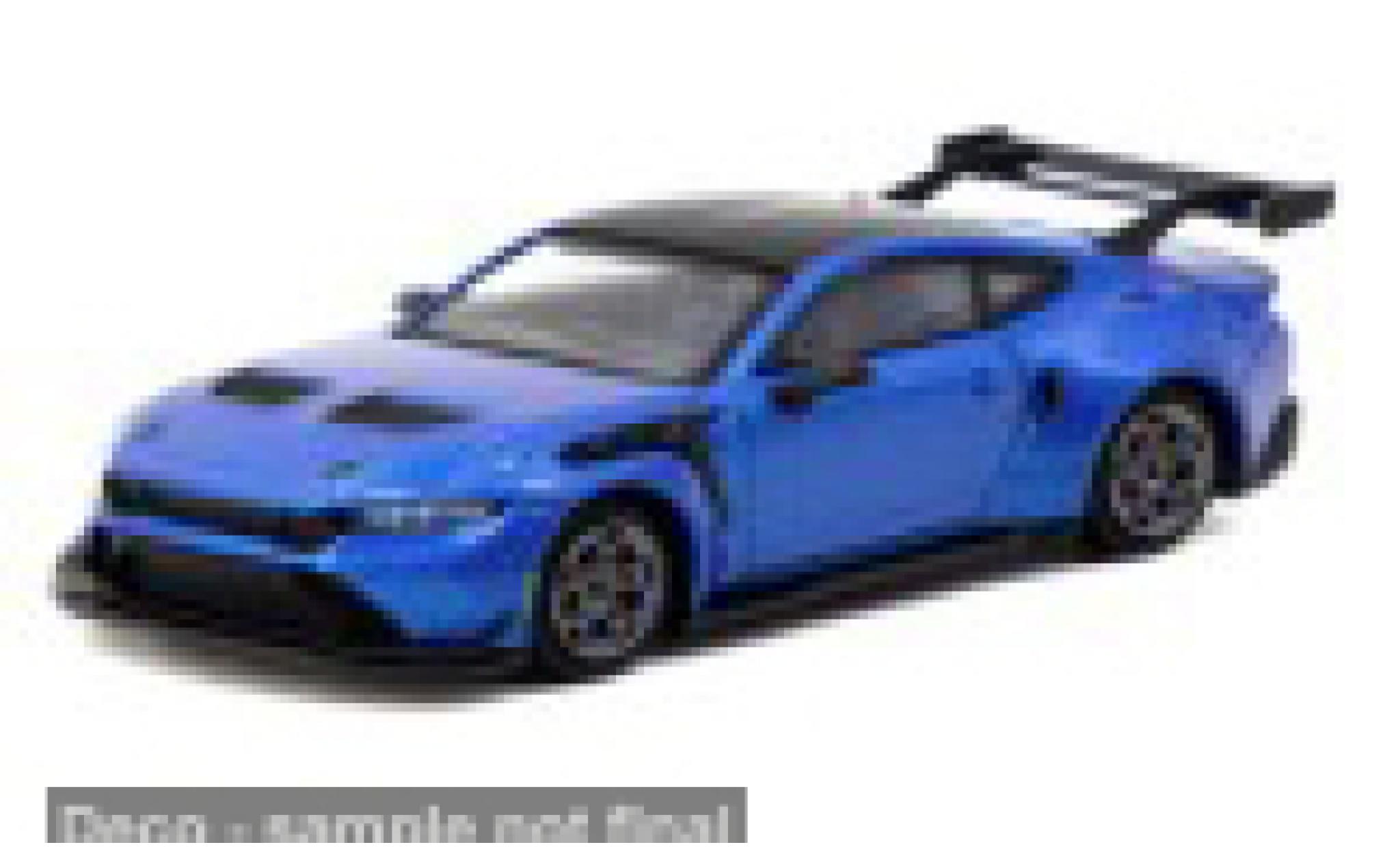 Ford Mustang 1/64 Tarmac Works GTD zwart/Dekor 1:64 modelauto