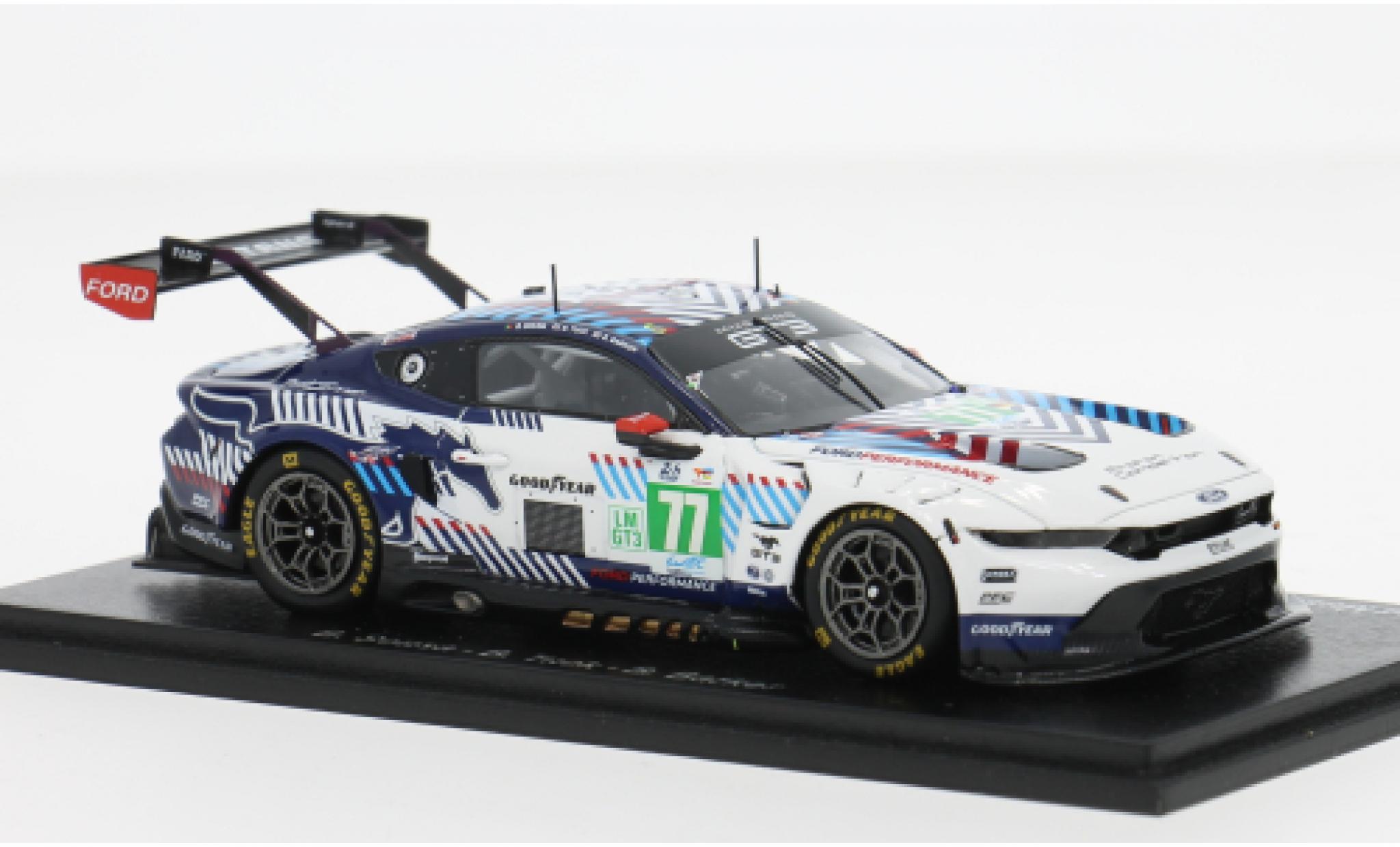 Ford Mustang 1/43 Spark LMGT3 Le Mans 24h Le Mans 2025 Proodon Competition #77 B.Sousa/B.Tuck 1:43 modelauto