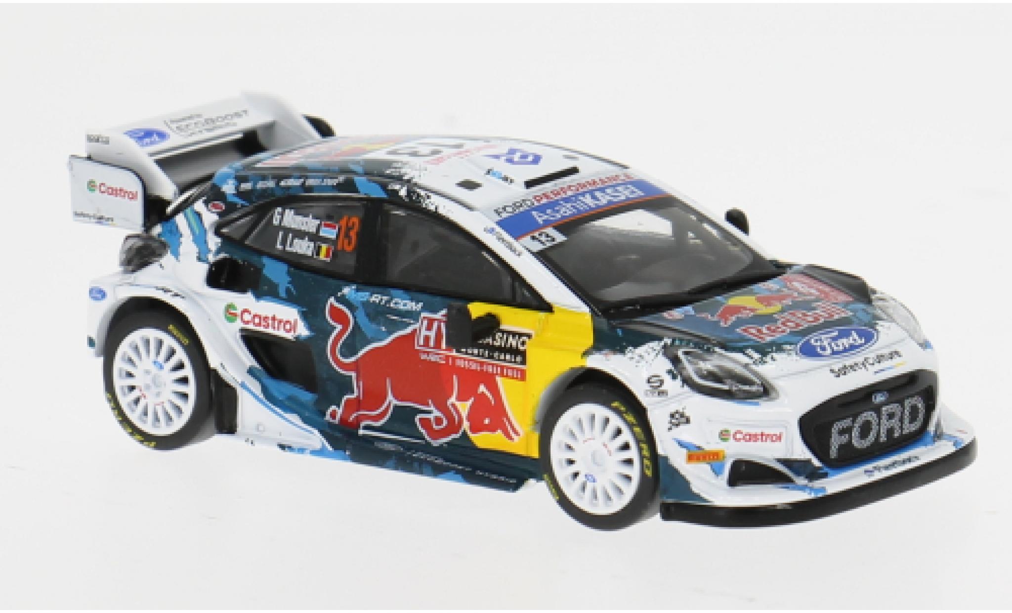 Ford Puma 1/64 Mini GT Rally1 Rally Monte Carlo 2024 M-Sport World Rally Team #13 1:64 modelauto