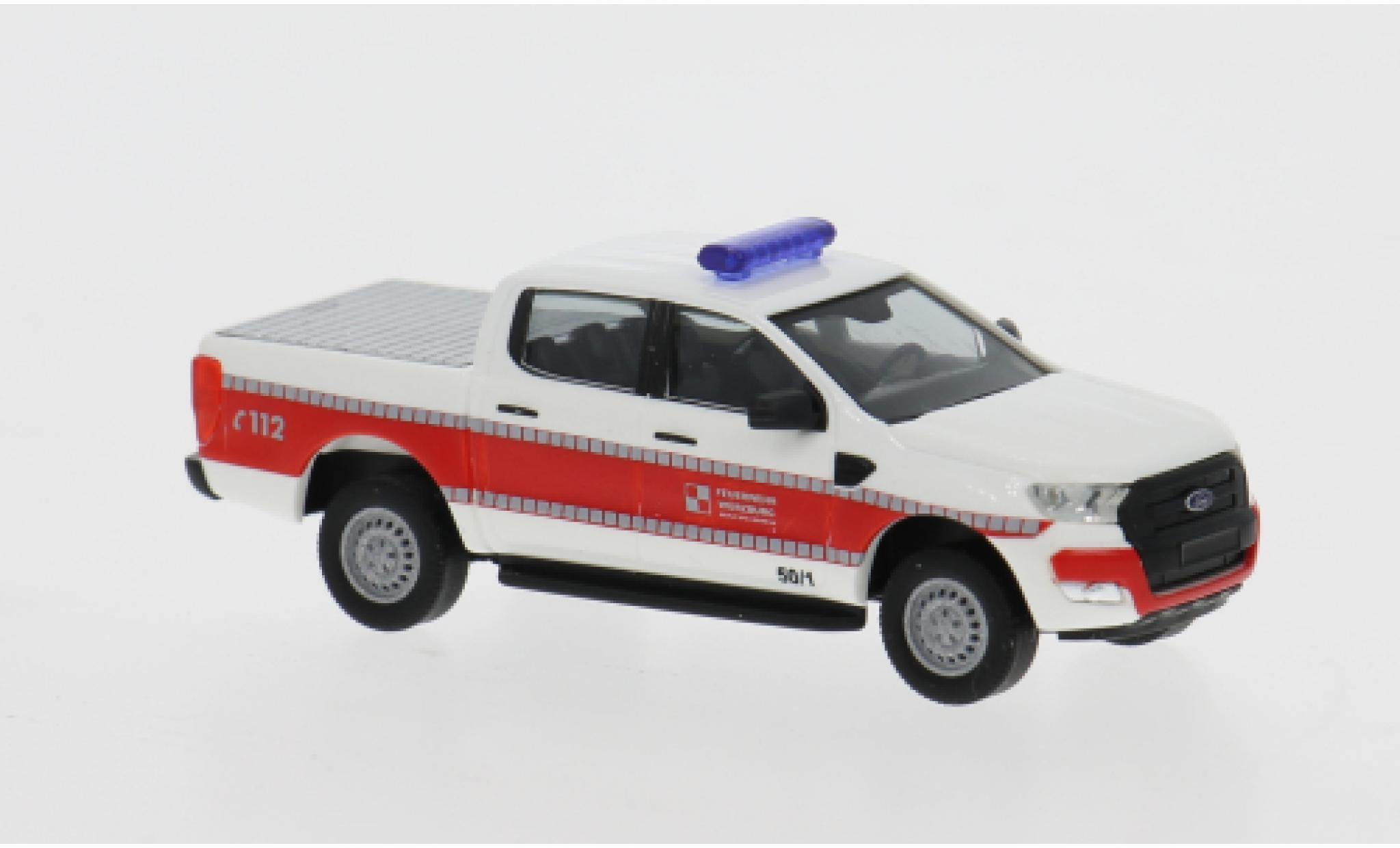Ford Ranger 1/87 Busch 2016 Brandweer W&uuml;rzburg 1:87 modelauto