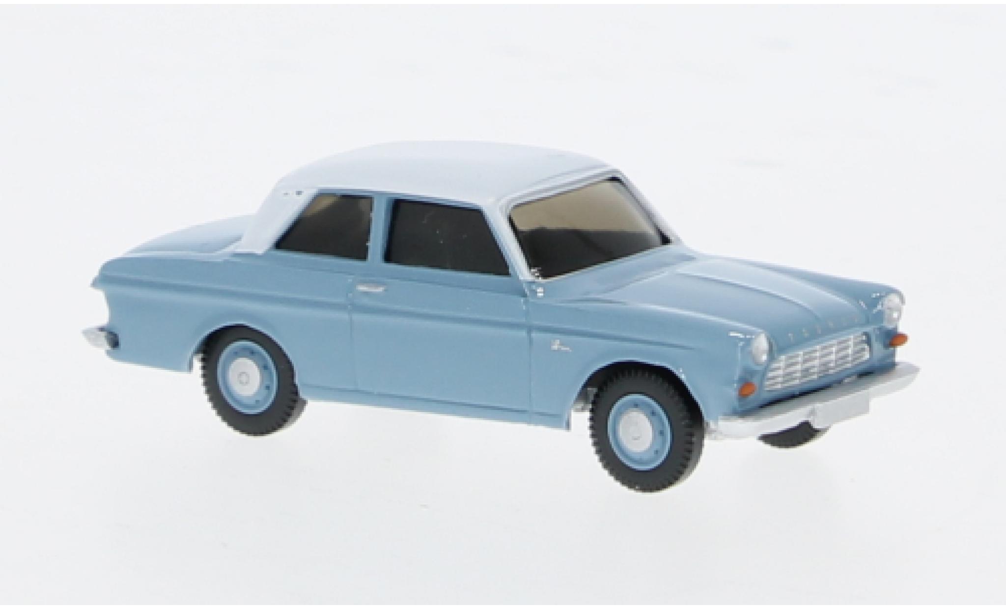 Ford Taunus 1/87 Wiking 12M blauw modelauto