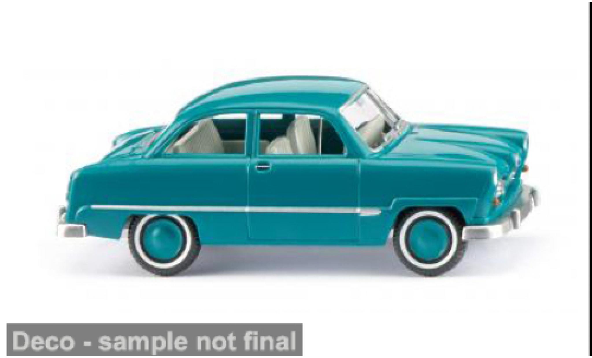 Ford Taunus 1/87 Wiking 12M turquoise 1952 1:87 modelauto