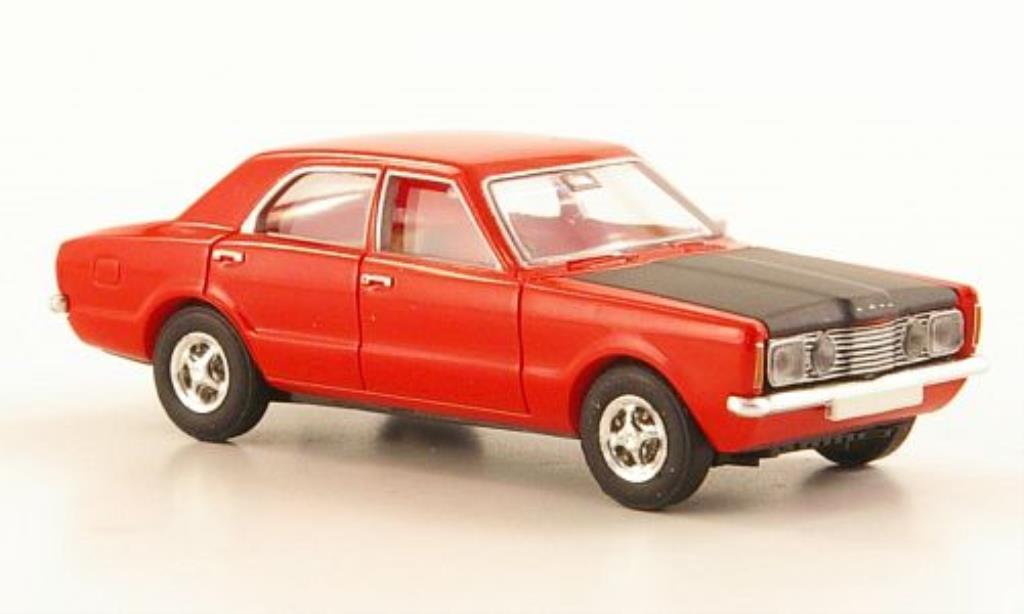 Ford Taunus 1/87 Brekina GT Sport rood/zwart modelauto