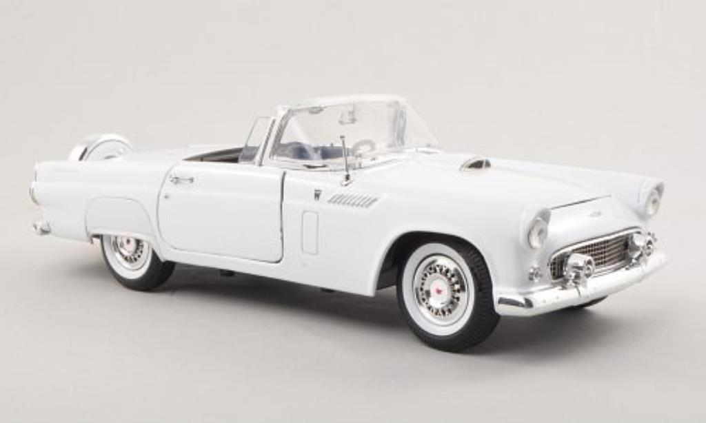 Ford Thunderbird 1/18 Motormax Cabriolet wit 1956 modelauto