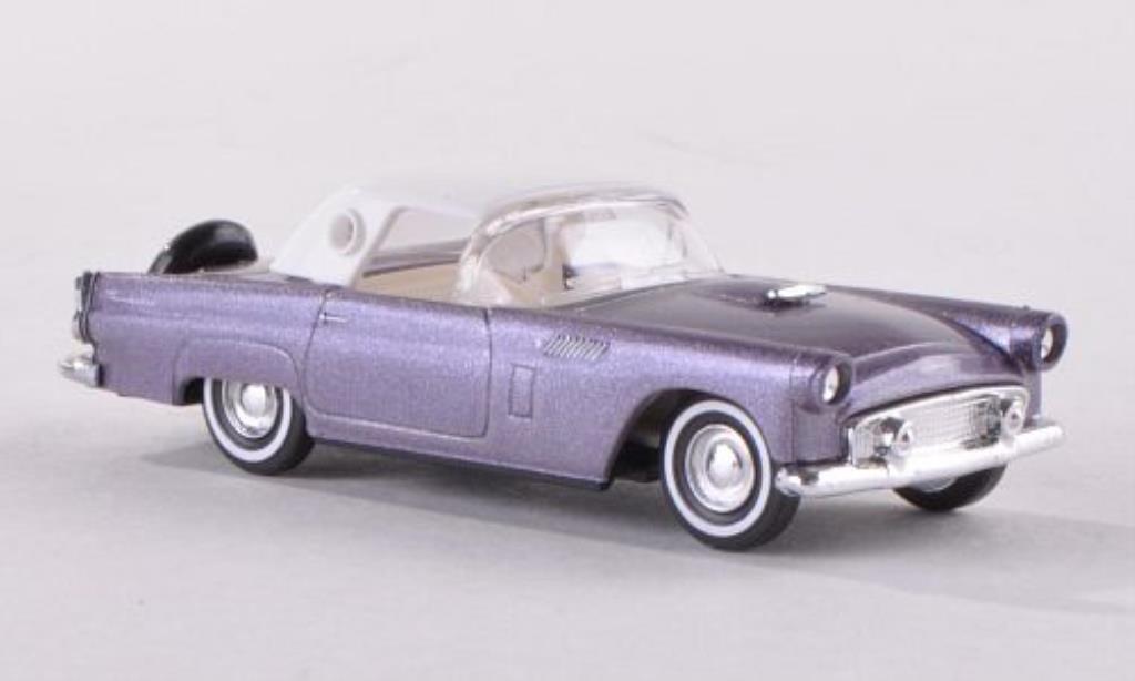 Ford Thunderbird 1/87 Busch Hardtop grijs-lila 1956 modelauto
