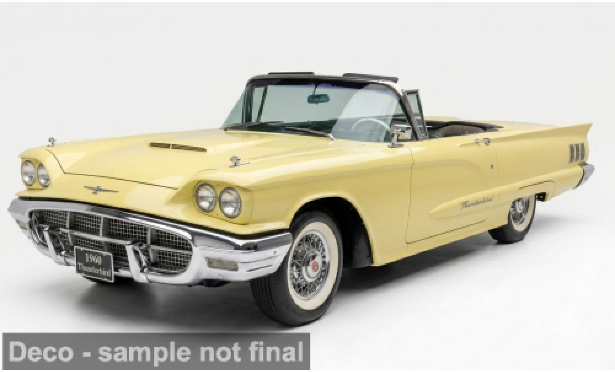 Ford Thunderbird 1/18 Sun Star geel 1960 1:18 modelauto