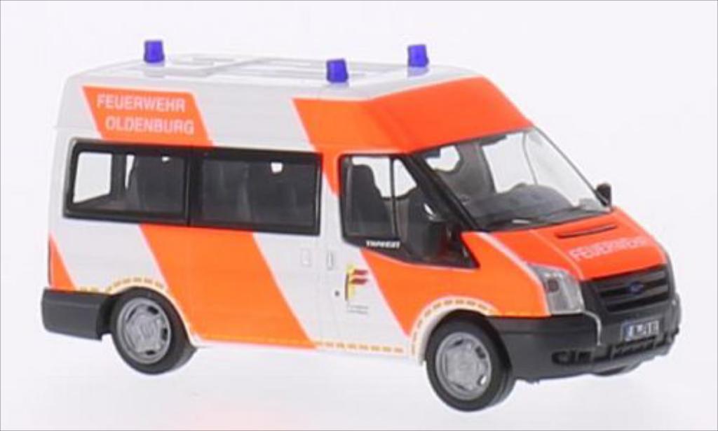 Ford Transit 1/87 Rietze 06 Bus Brandweer Oldenburg modelauto
