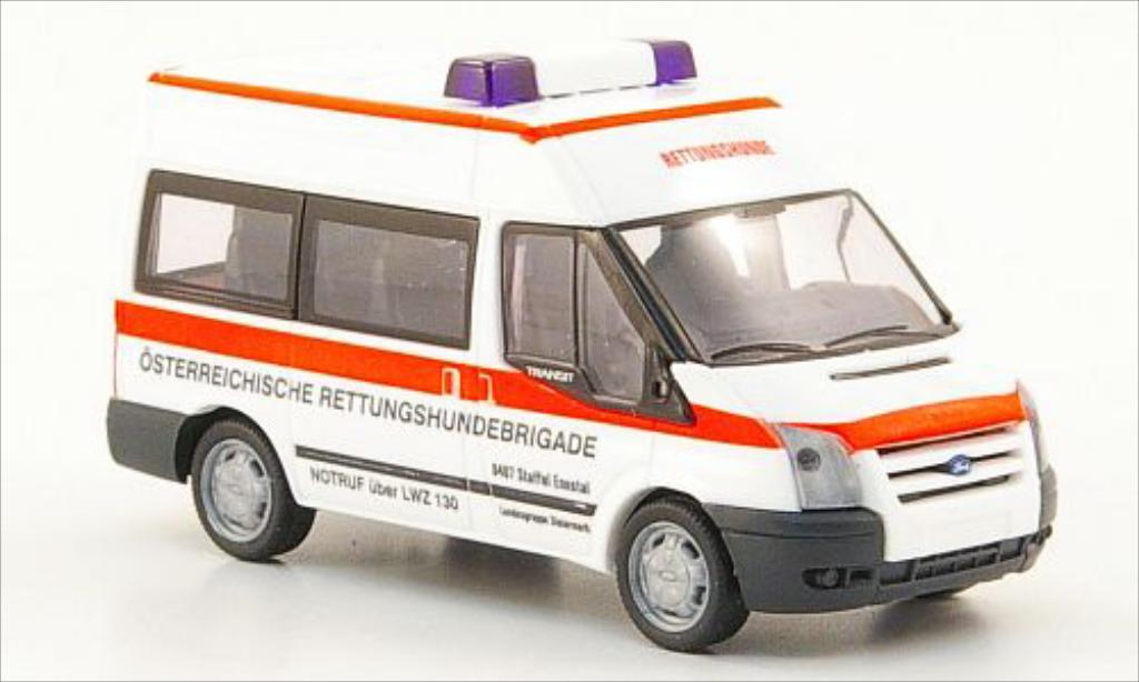 Ford Transit 1/87 Rietze Bus Rettungshundebrigade (AT) 2006 modelauto