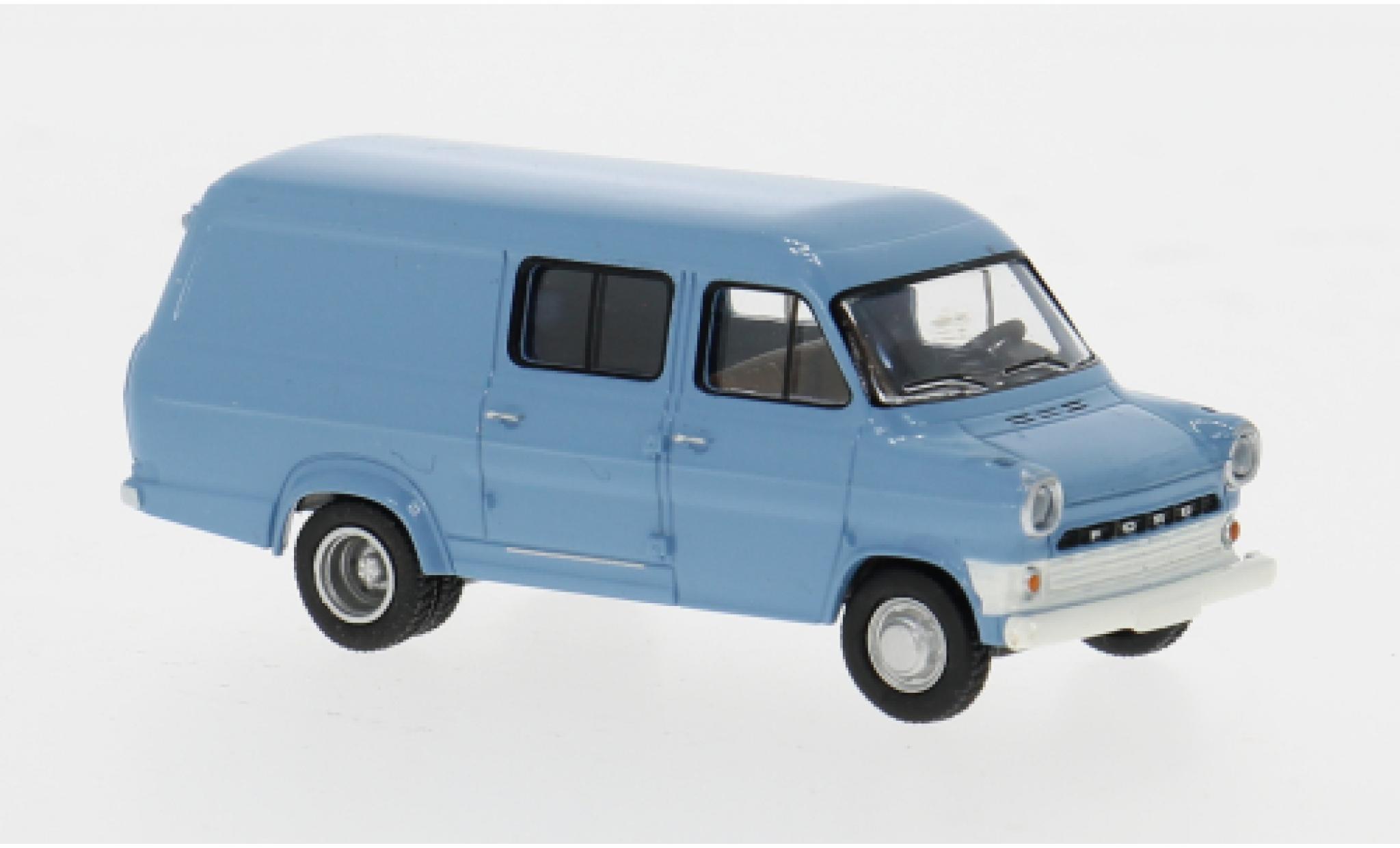 Ford Transit 1/87 Brekina blauw 1970 1:87 modelauto