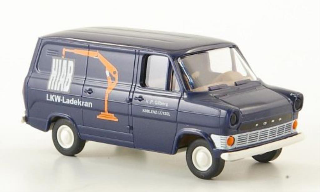 Ford Transit 1/87 Brekina IIa Kasten Hiab modelauto