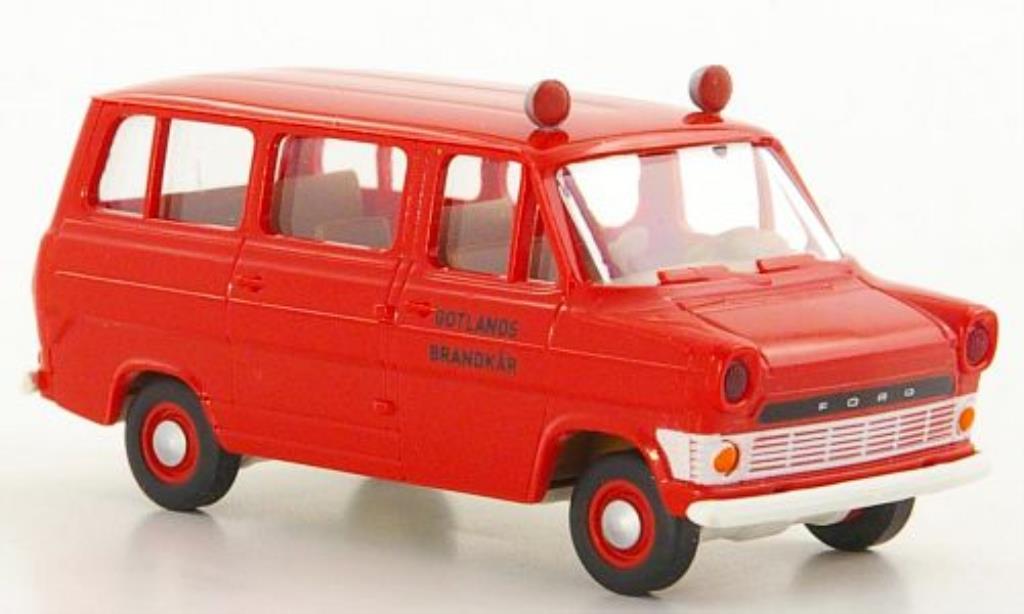 Ford Transit 1/87 Brekina IIa Stationwagen Gotlands Brandkar Brandweer (S) modelauto