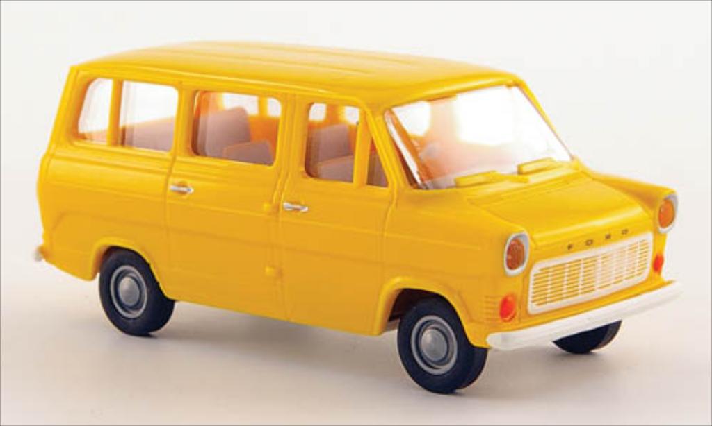 Ford Transit 1/87 Brekina IIb geel 1970 modelauto