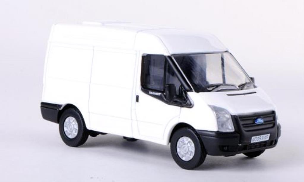 Ford Transit 1/76 Oxford Kasten wit RHD Mittelhochdach 2010 modelauto