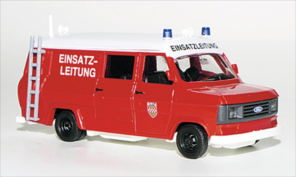 Ford Transit 1/87 Busch Stationwagen Brandweer Hamm 1965 modelauto