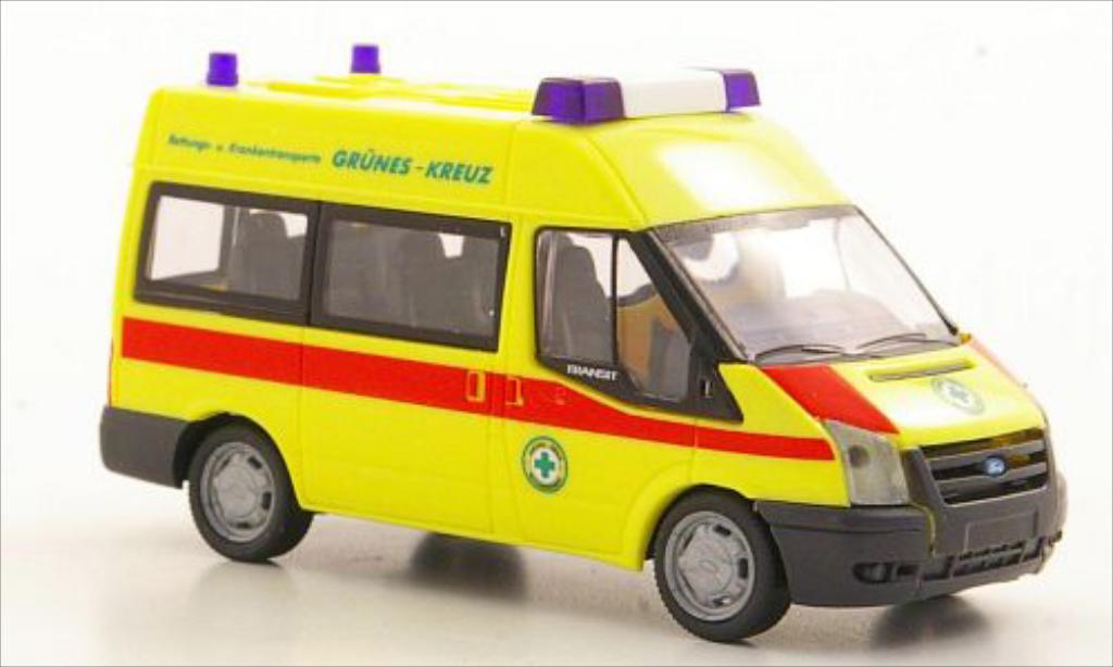 Ford Transit 1/87 Rietze MD Bus grunes Kreuz Wien (A) 2006 modelauto