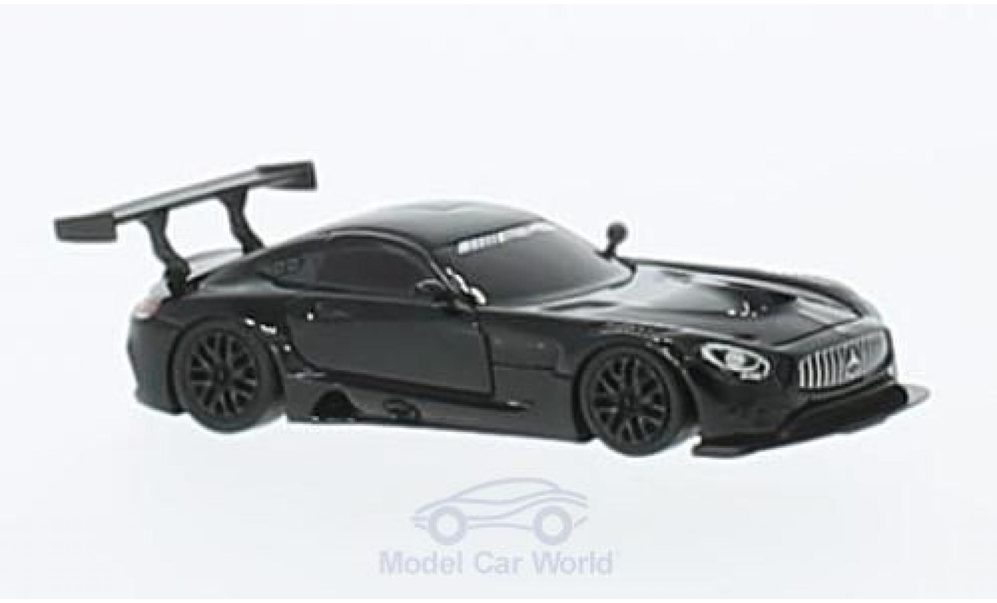 Mercedes AMG GT 1/87 FrontiArt 3 zwart modelauto