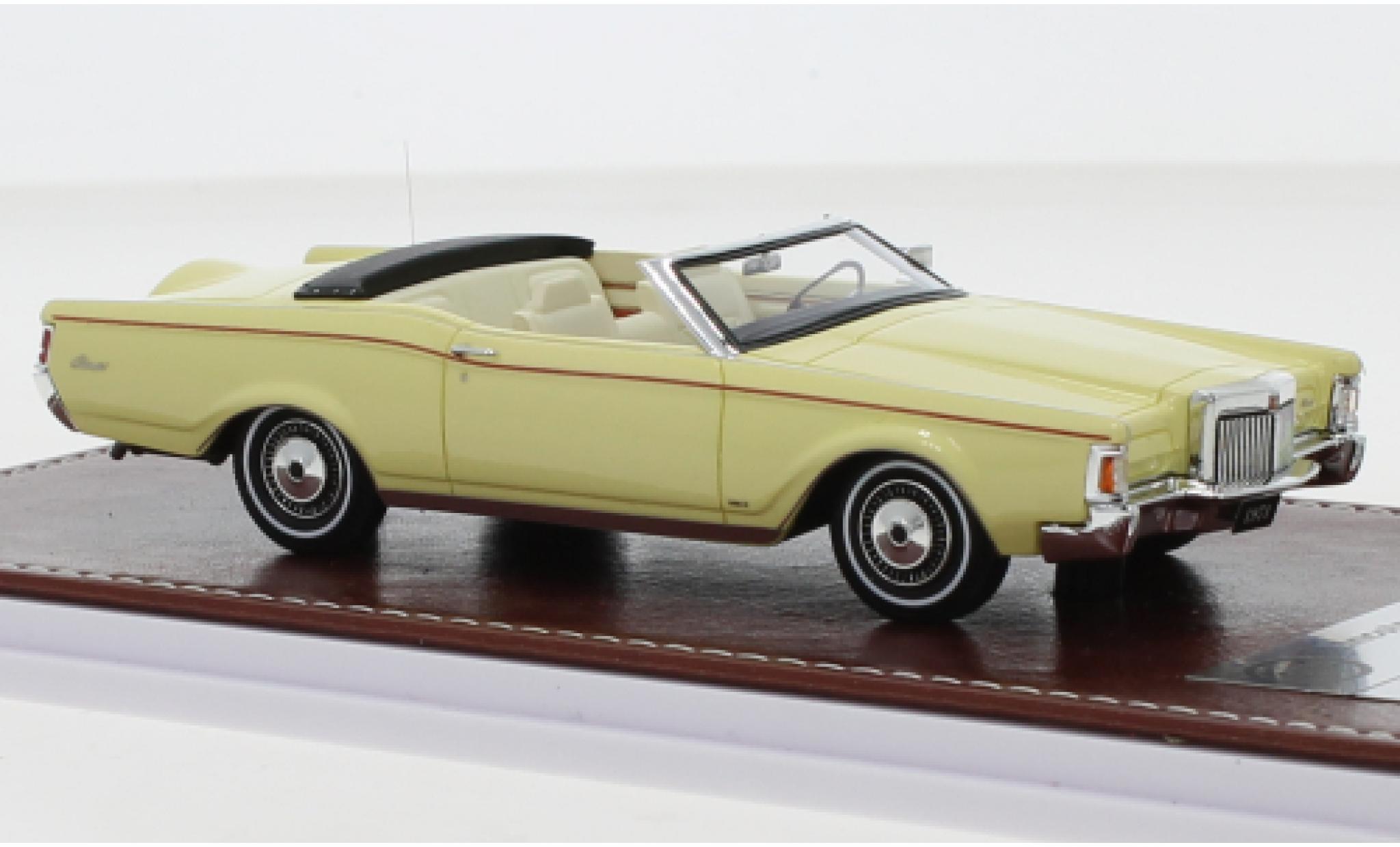 Lincoln Mark 1/43 GIM   Great Iconic Models III Cabriolet geel 1971 modelauto