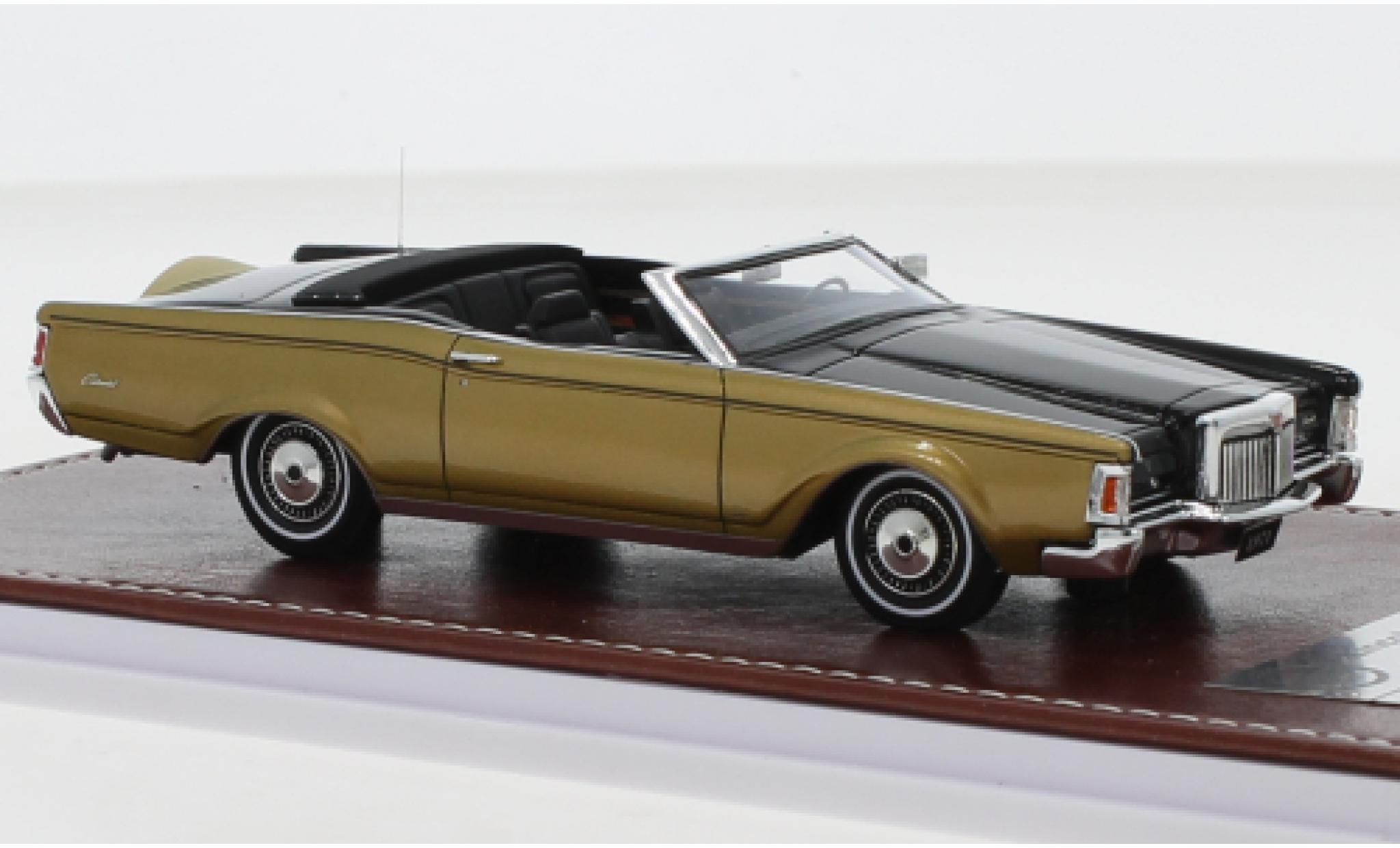 Lincoln Mark 1/43 GIM   Great Iconic Models III Cabriolet zwart/gold 1971 modelauto