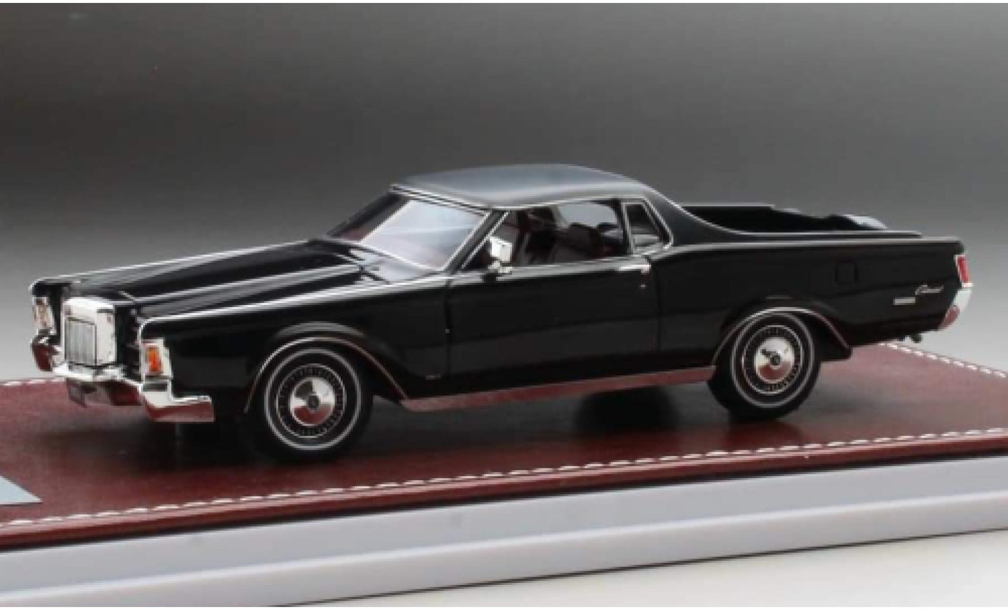 Lincoln Continental 1/43 GIM   Great Iconic Models Mark III Farm and Ranch Special zwart 1971 modelauto