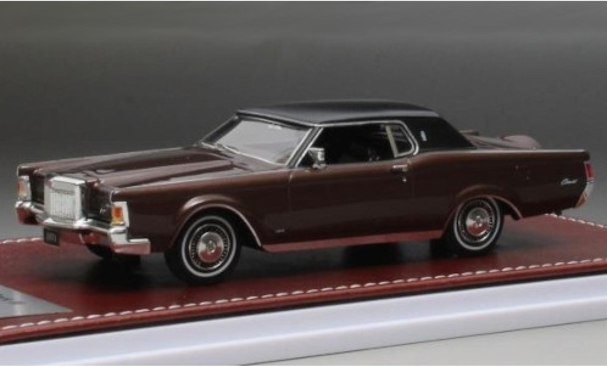 Lincoln Mark 1/43 GIM   Great Iconic Models III metallic bruin/matt-zwart 1971 modelauto