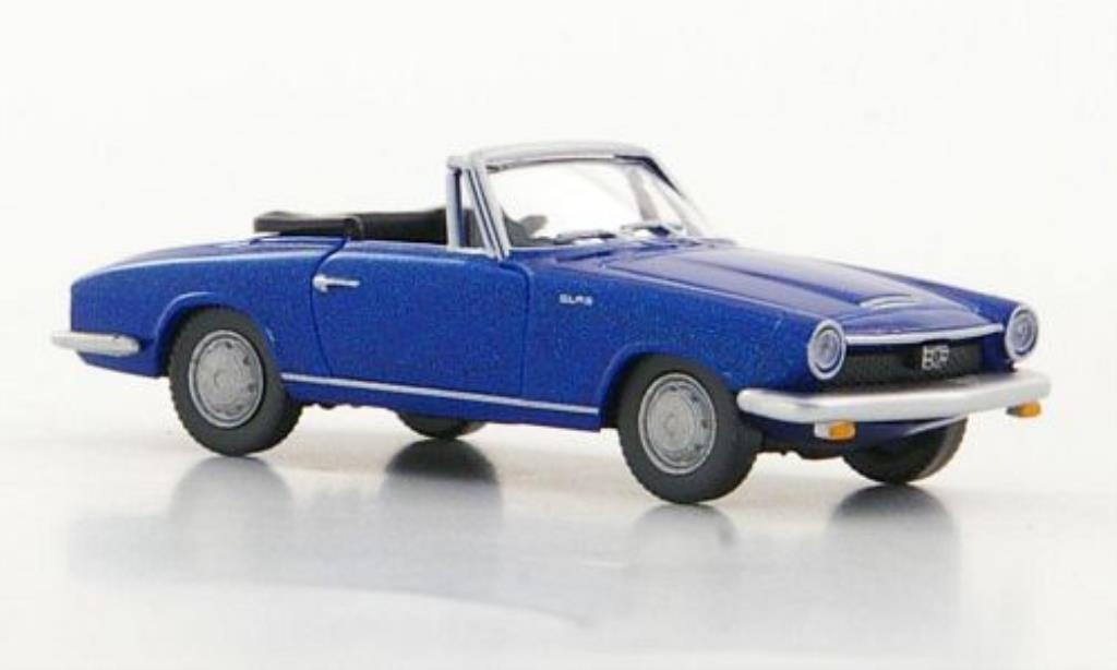 Glas 1700 1/87 Wiking GT Cabriolet blauw modelauto