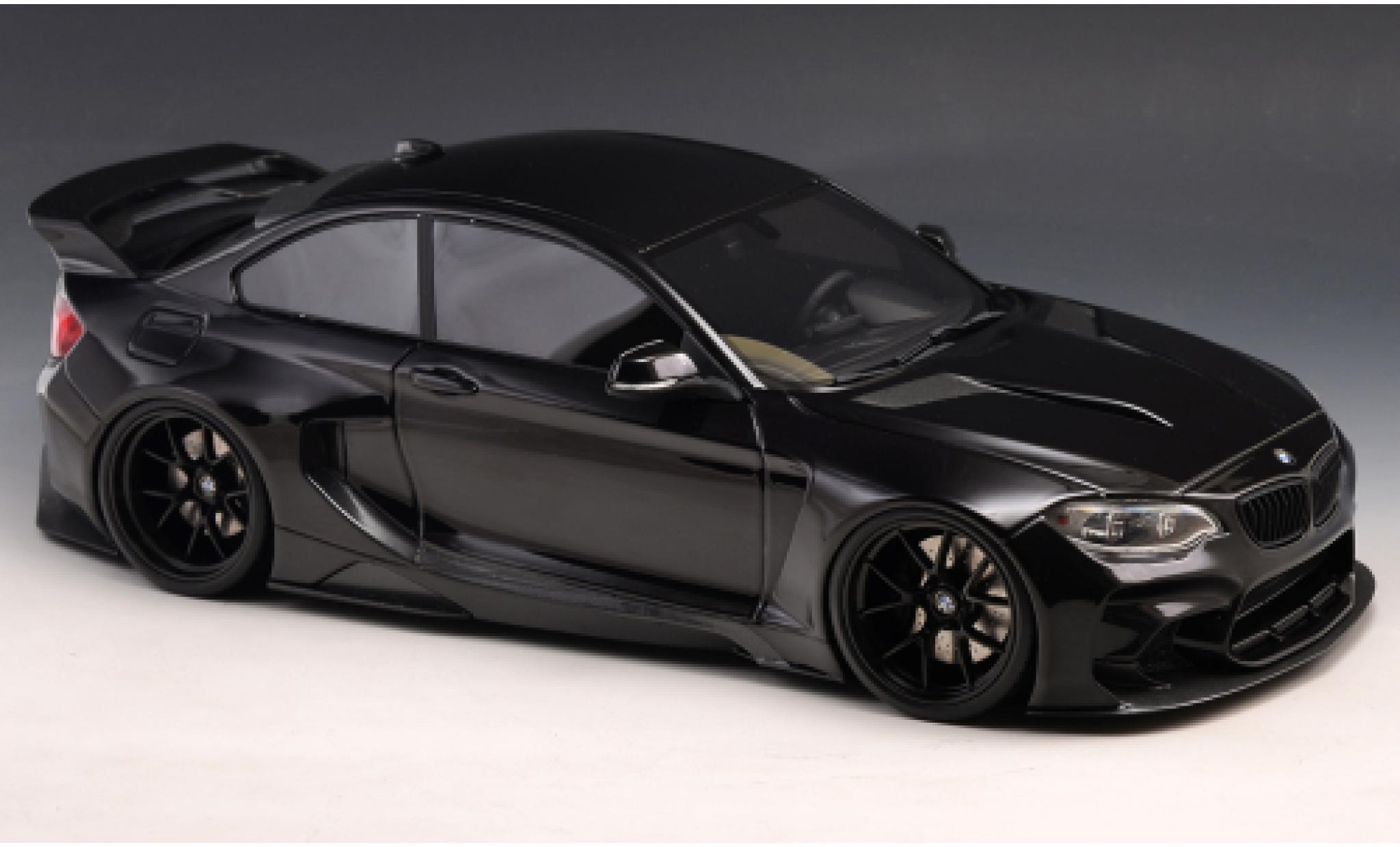 Bmw M235 1/18 GLM i (F22) DarwinPRO MTC Black Sails Widebody zwart 2015 modelauto